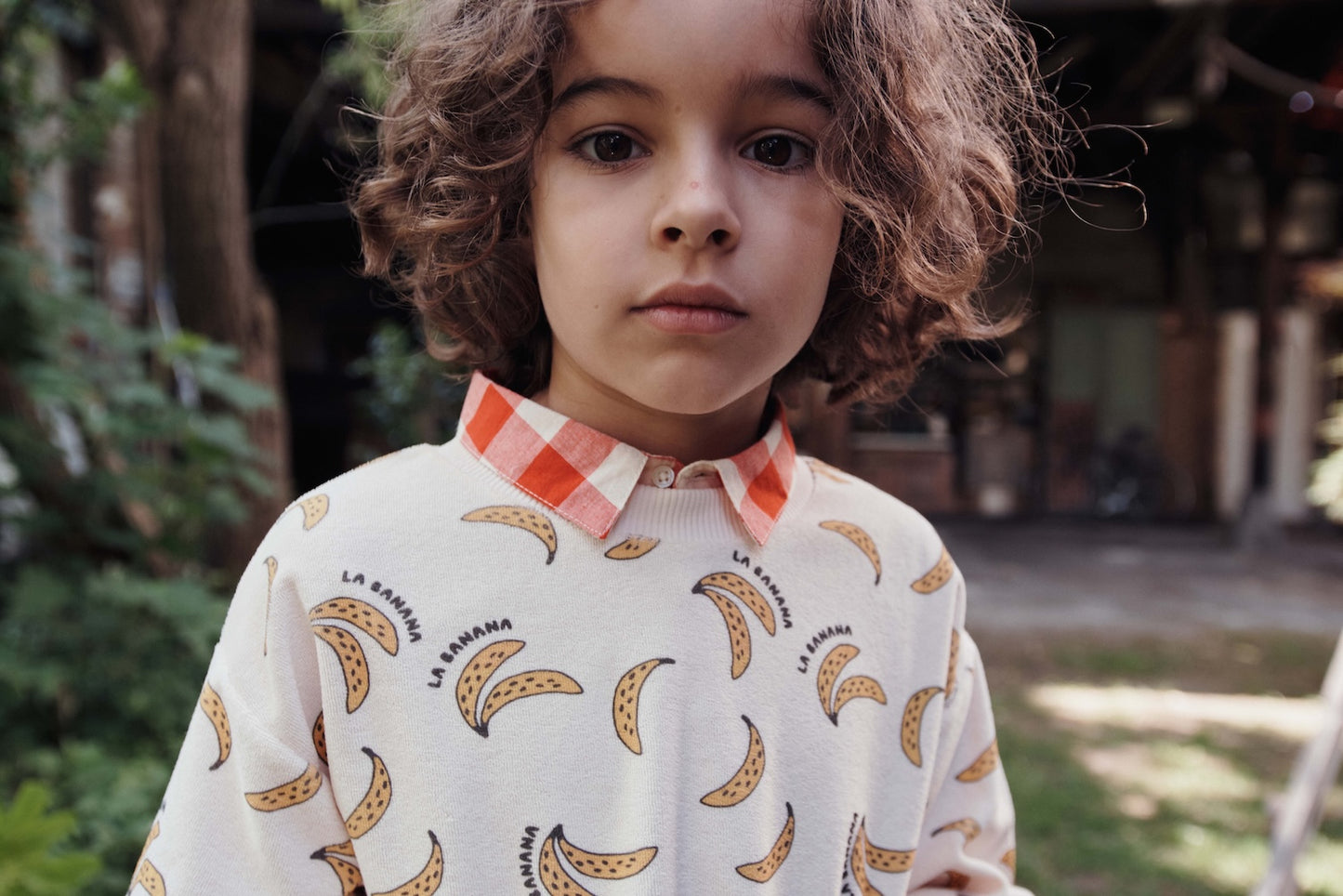 Emile et Ida Terry Sweatshirt Banane Créme