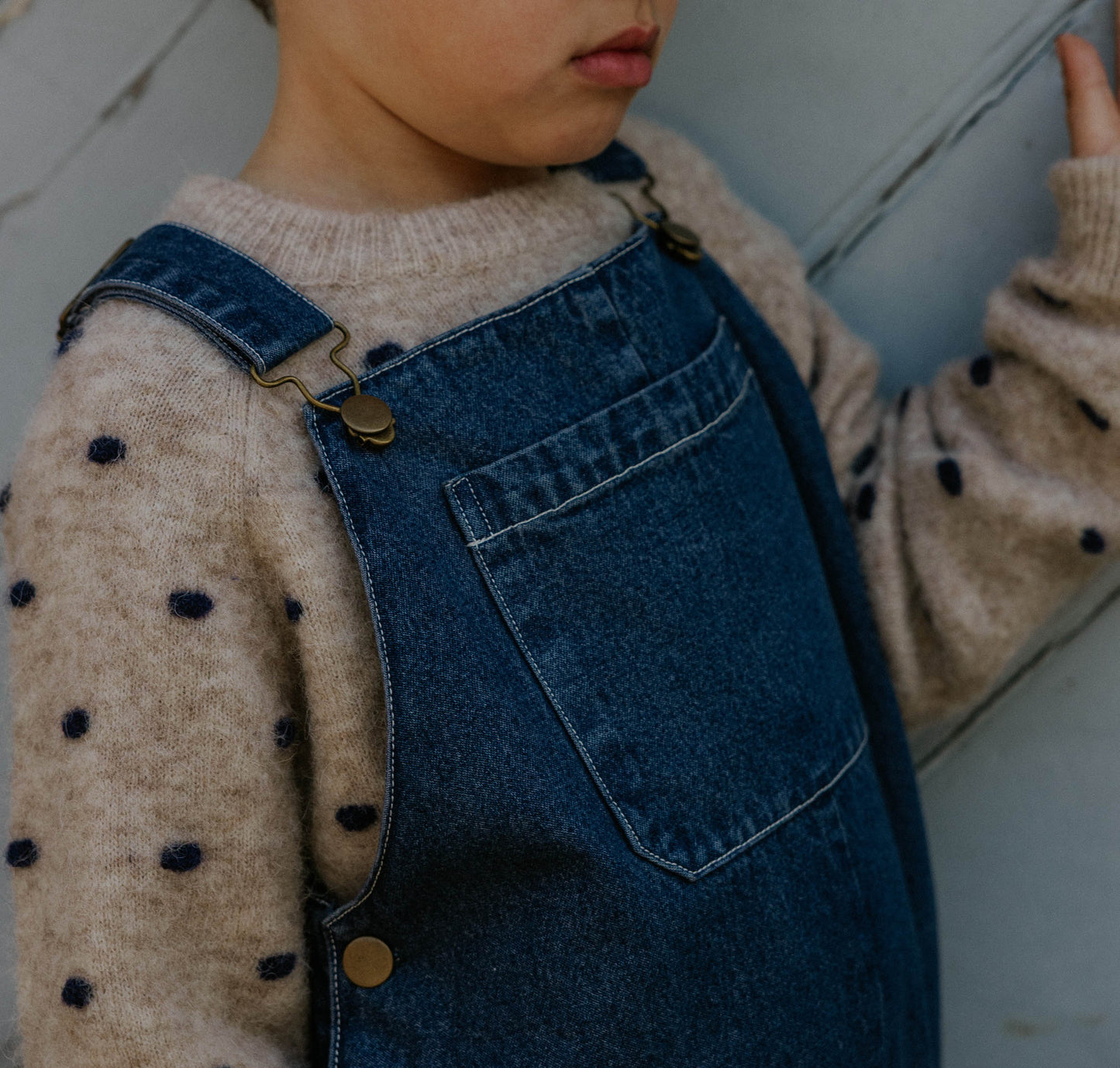 Fliink Star polka Pullover Insignia Blue/Sandshell