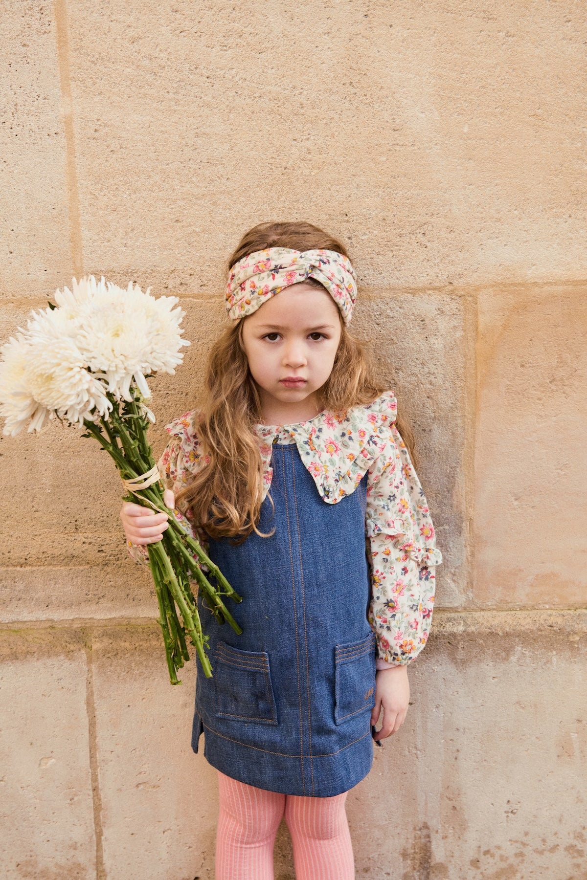 Louise Misha Headband Julie Cream Wild Flowers