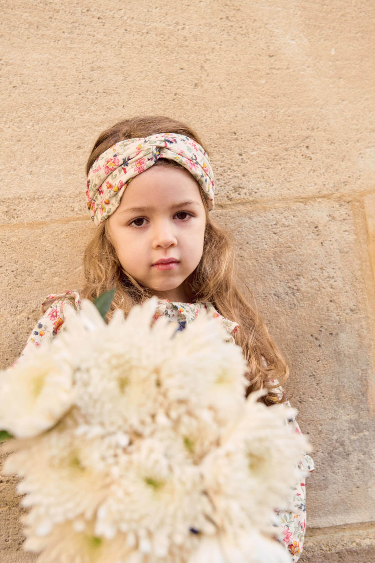 Louise Misha Headband Julie Cream Wild Flowers