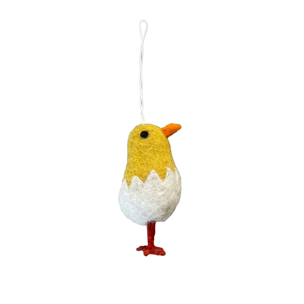 Scout Handmade Anhänger Filzfigur Carrot Baby Chick Gelb/Weiss
