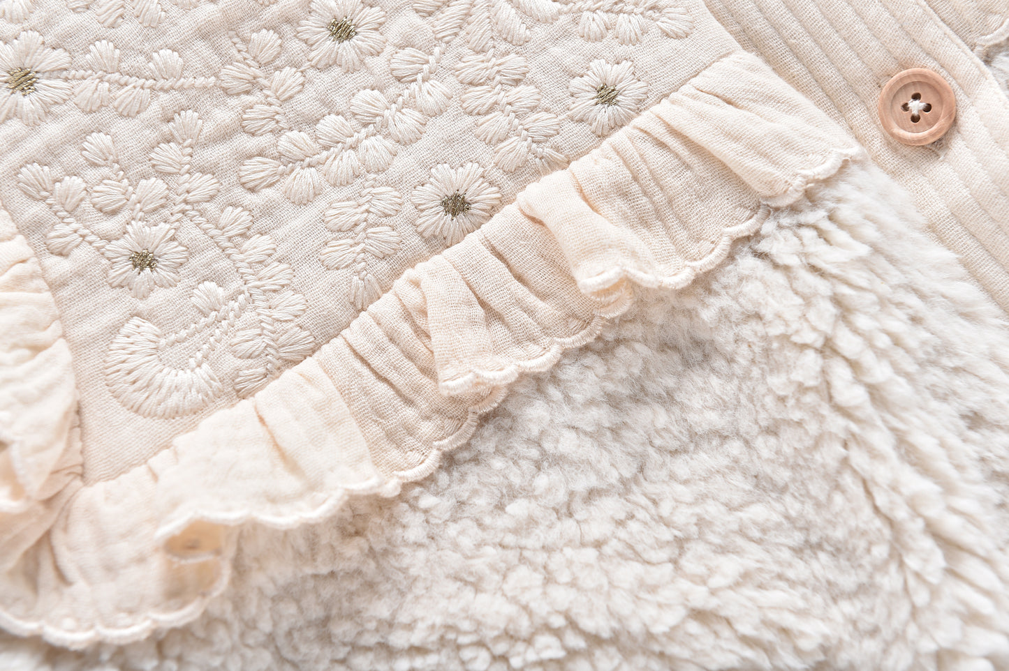 Louise Misha Fake Fur Jacke Rosanna Cream