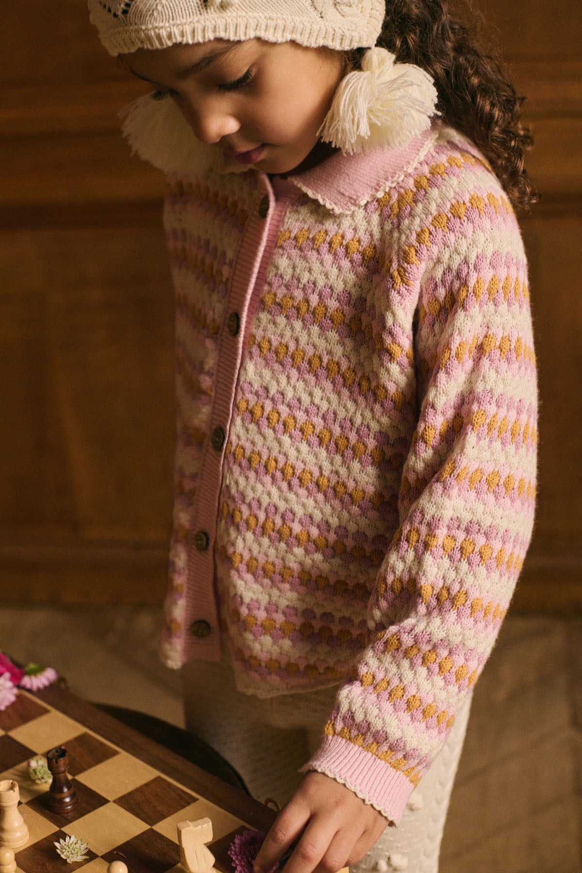 Louise Misha Cape Khellani Sienna Sunrise Knit