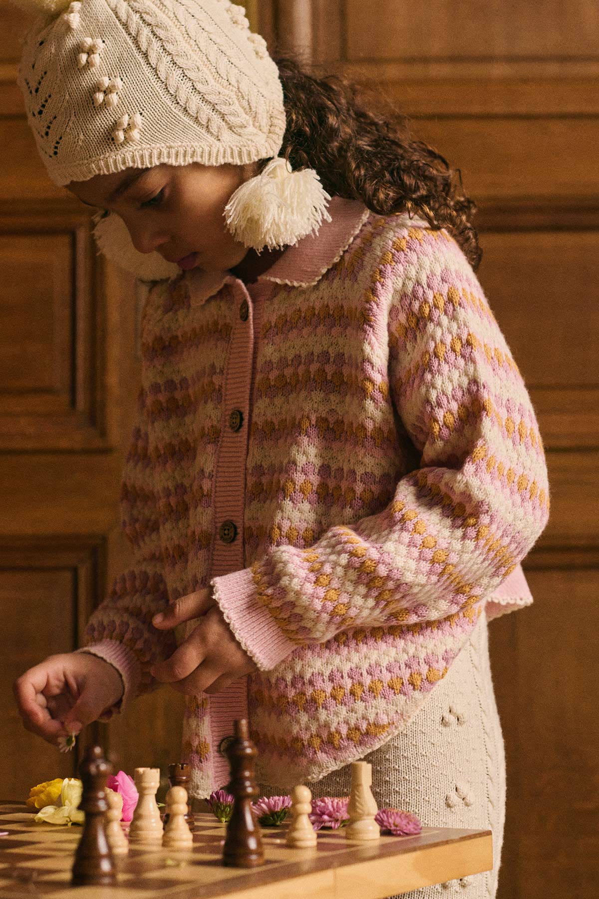Louise Misha Cape Khellani Sienna Sunrise Knit