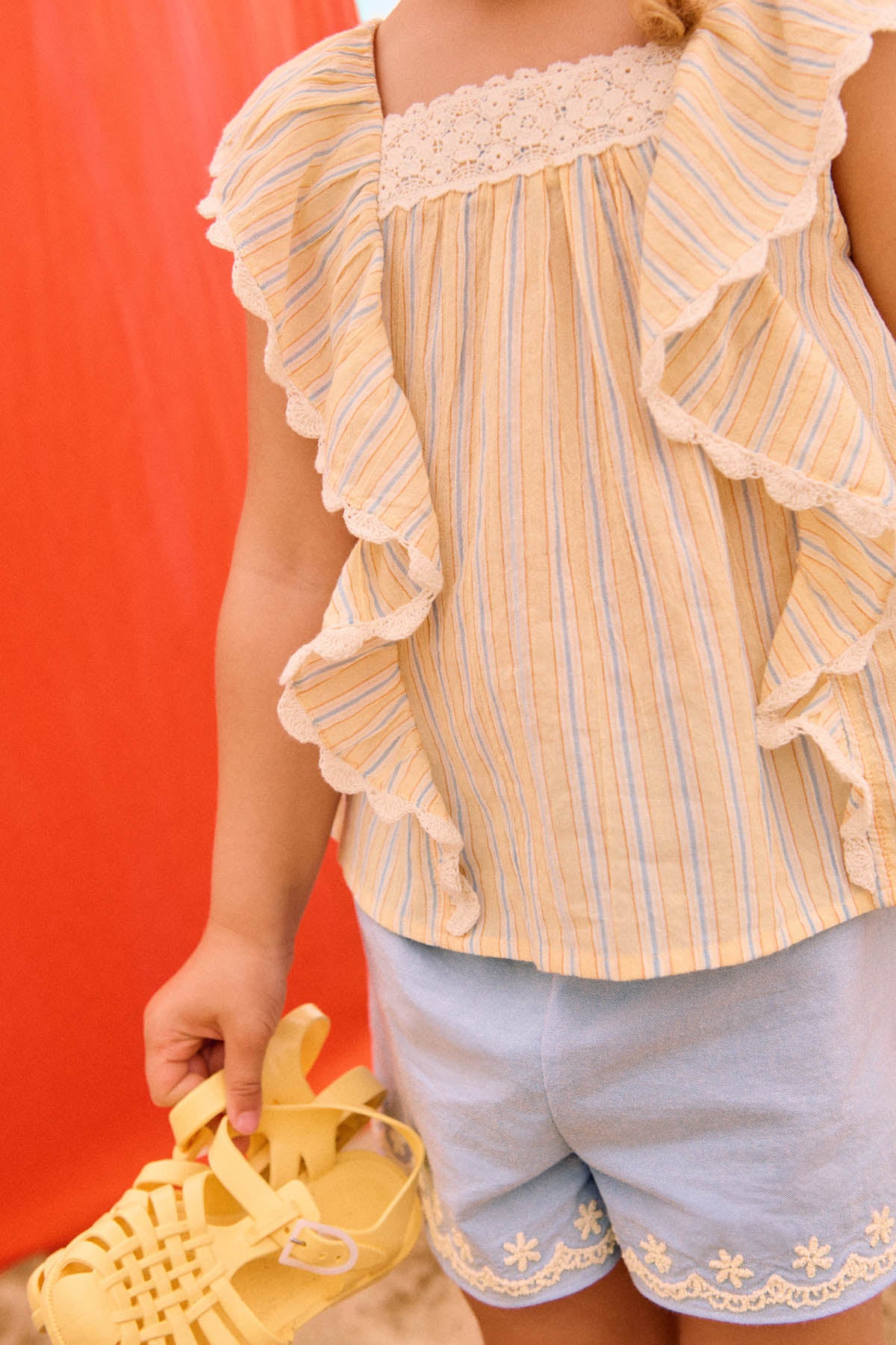 Louise Misha Bluse Gia Yellow Sunny Stripes