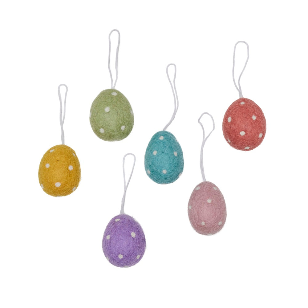 Scout Handmade Filz Anhänger Spotty Eggs Set