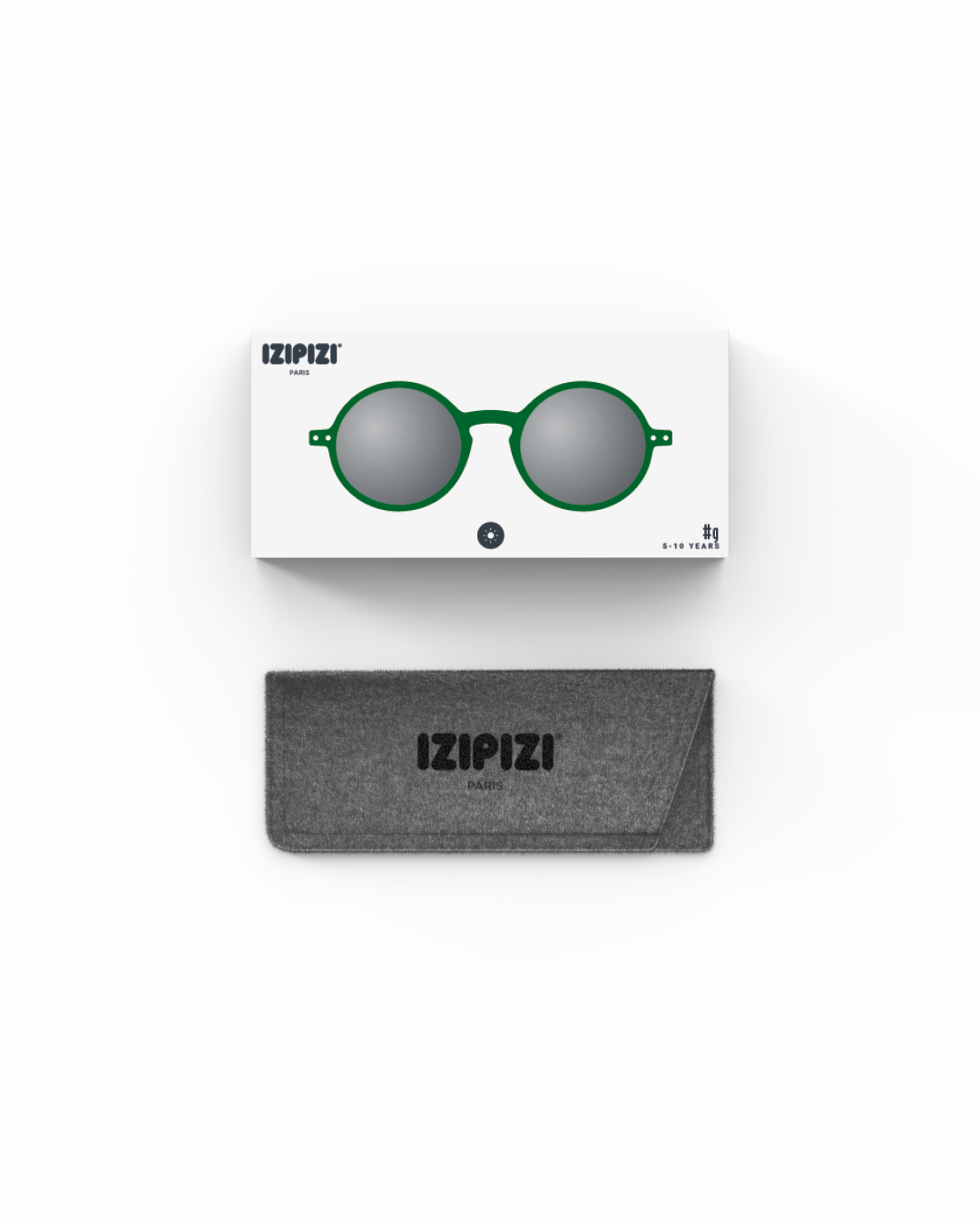 Izipizi Sonnenbrille Junior 5 - 10 Jahre Green Grey Lenses #g