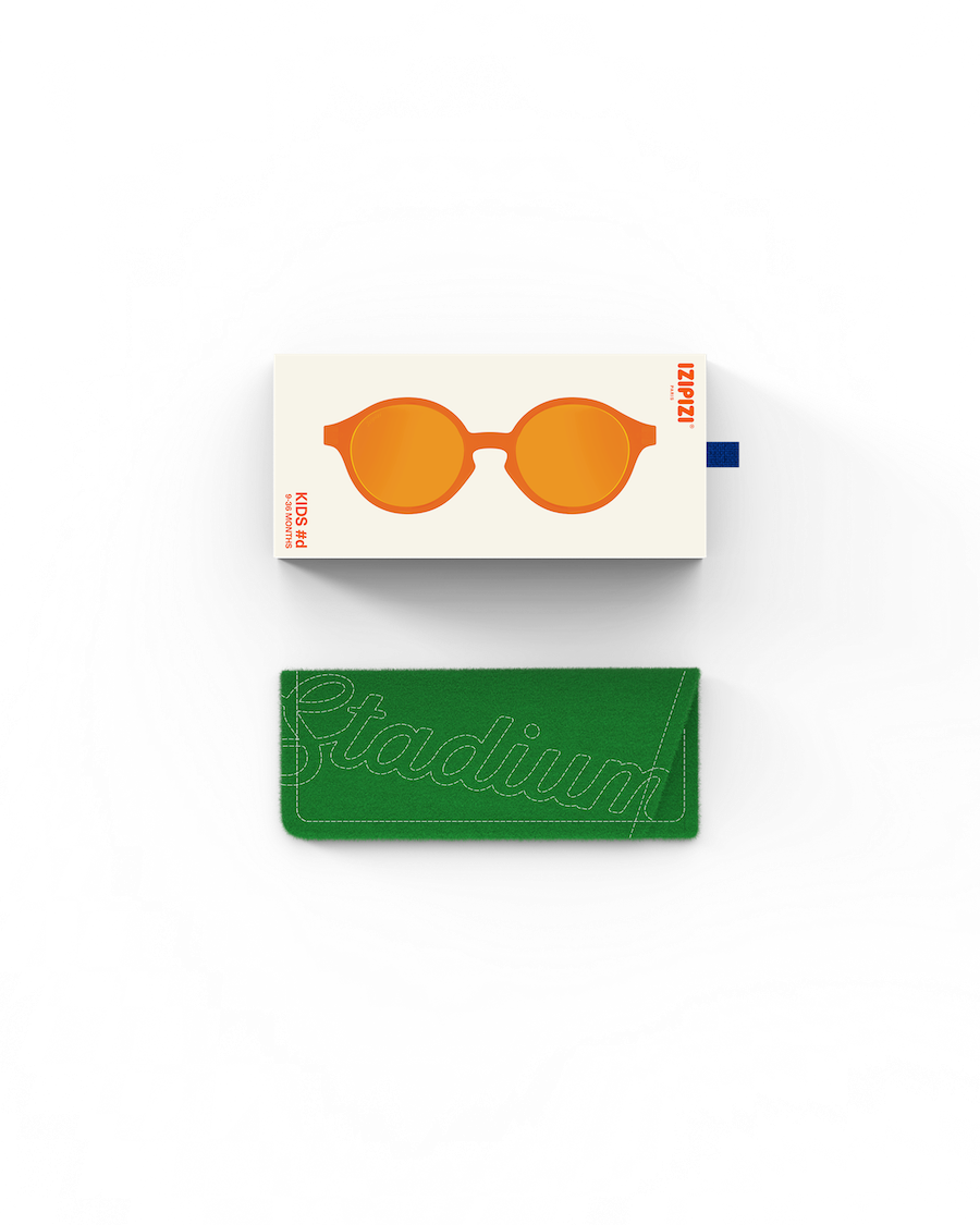Izipizi Sonnenbrille Kids 9 - 36 Monate Stadium Collection Orange Smash Grey Lenses #d