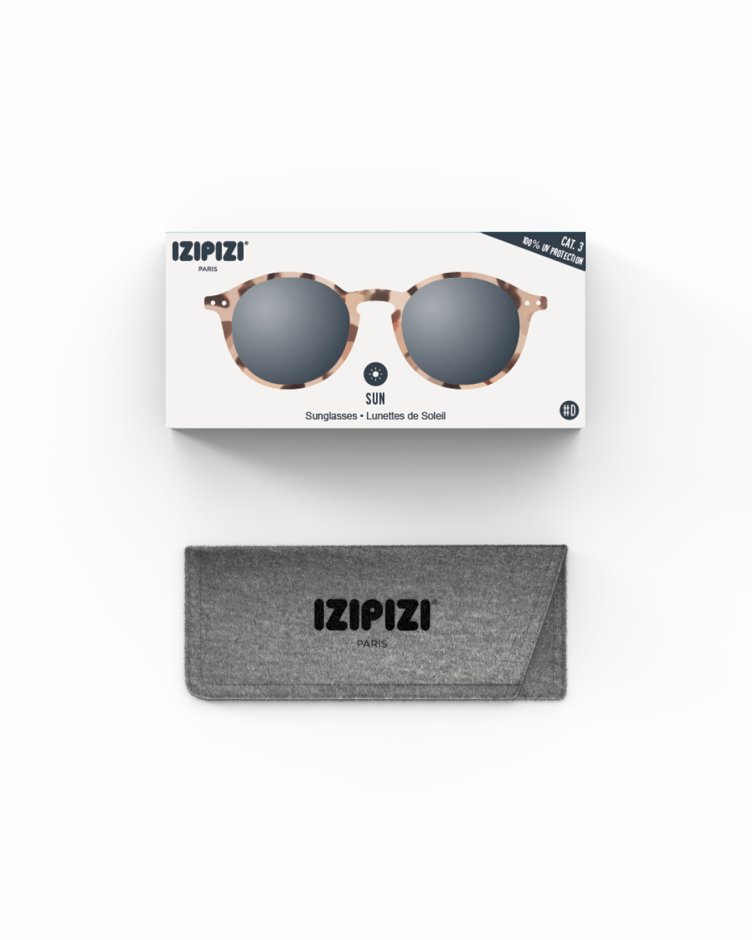 Izipizi Sonnenbrille Light Tortoise Grey Lenses #D