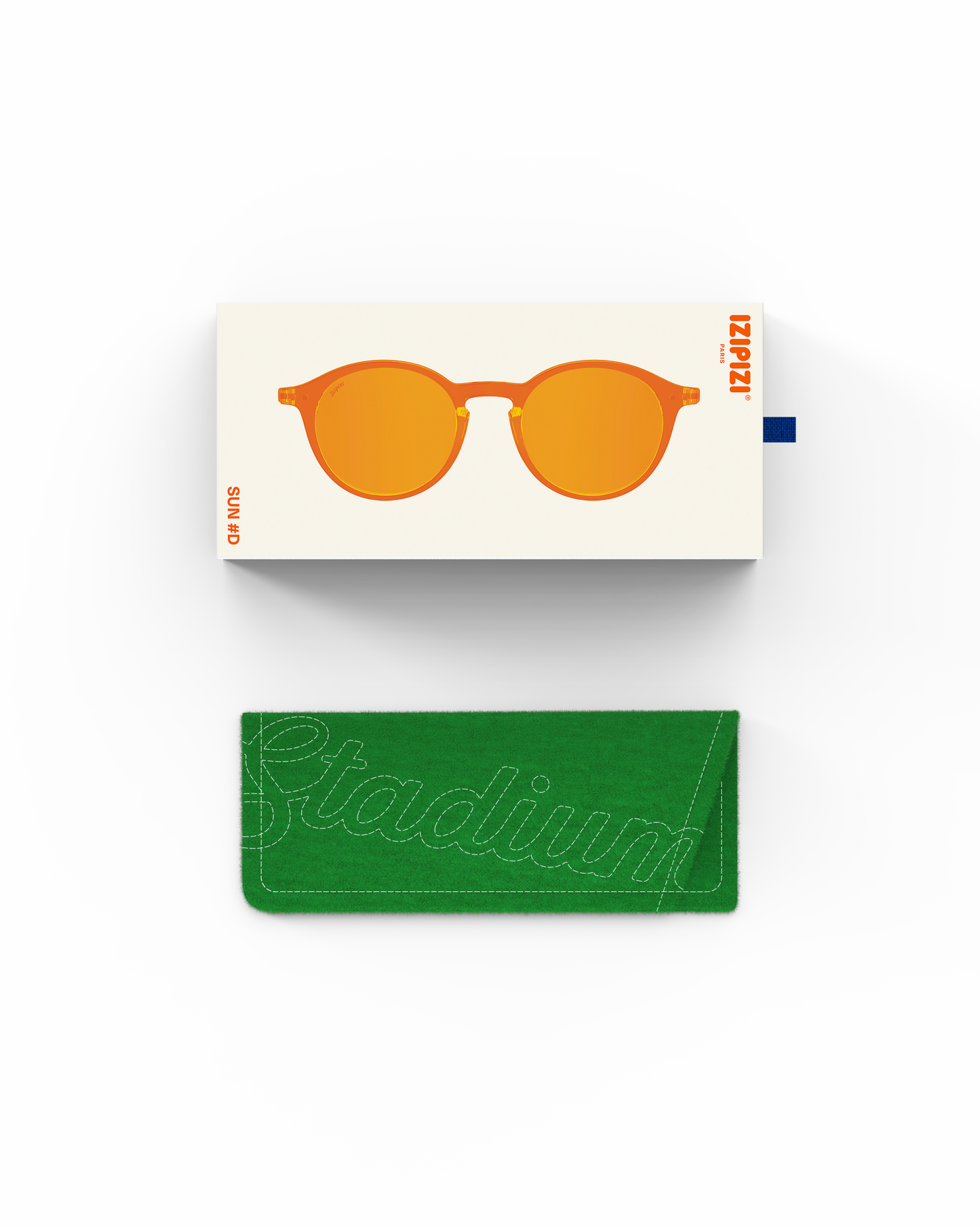Izipizi Sonnenbrille Stadium Collection Athletic Purple Blue Lenses #D
