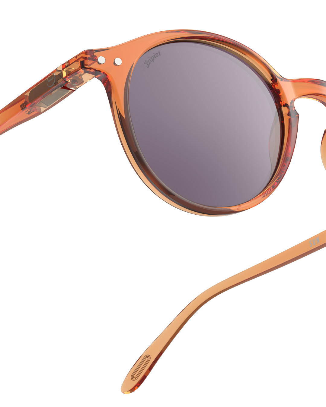 Izipizi Sonnenbrille Stadium Collection Orange Smash Purple Lenses #D