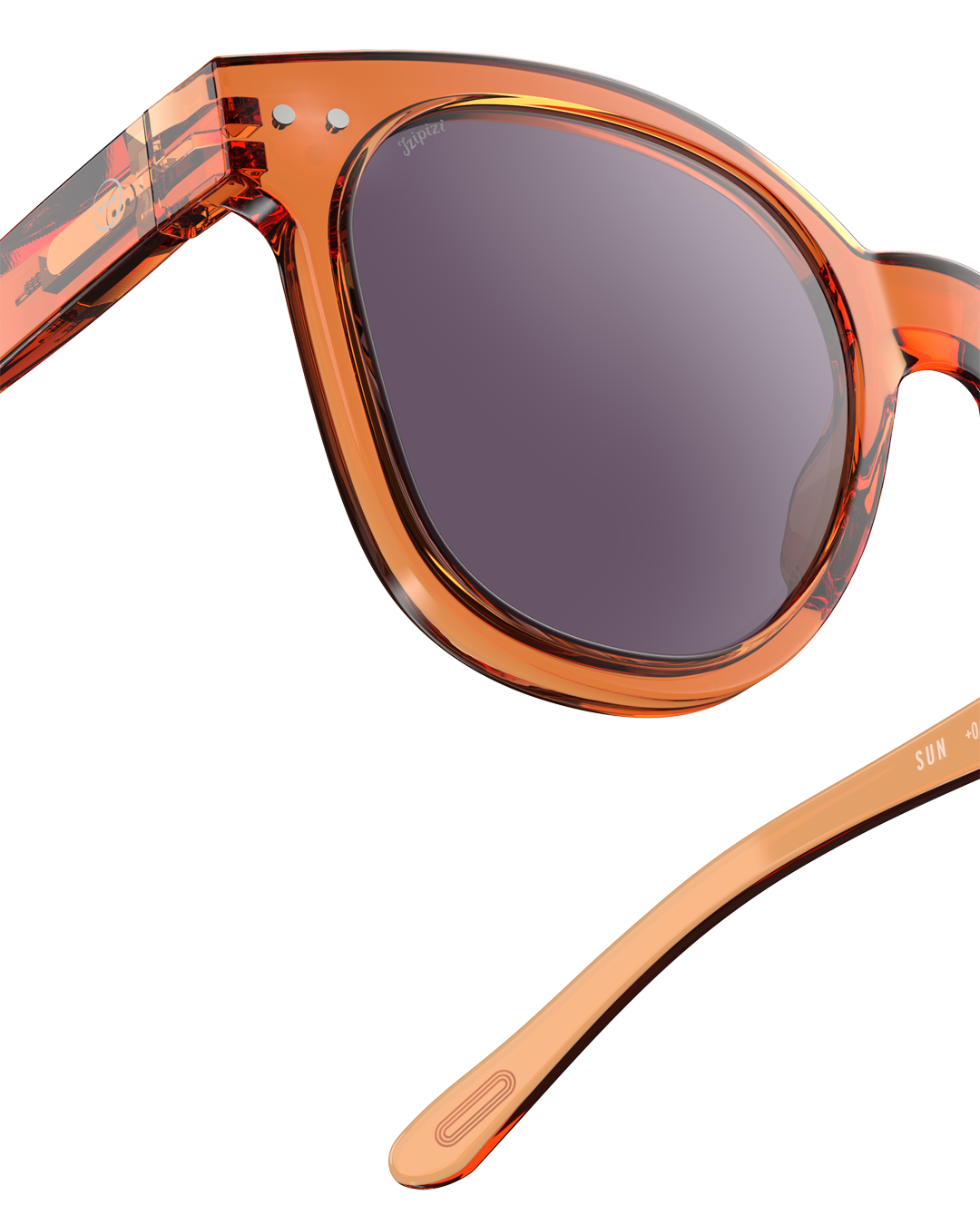 Izipizi Sonnenbrille Stadium Collection Orange Smash Purple Lenses #N