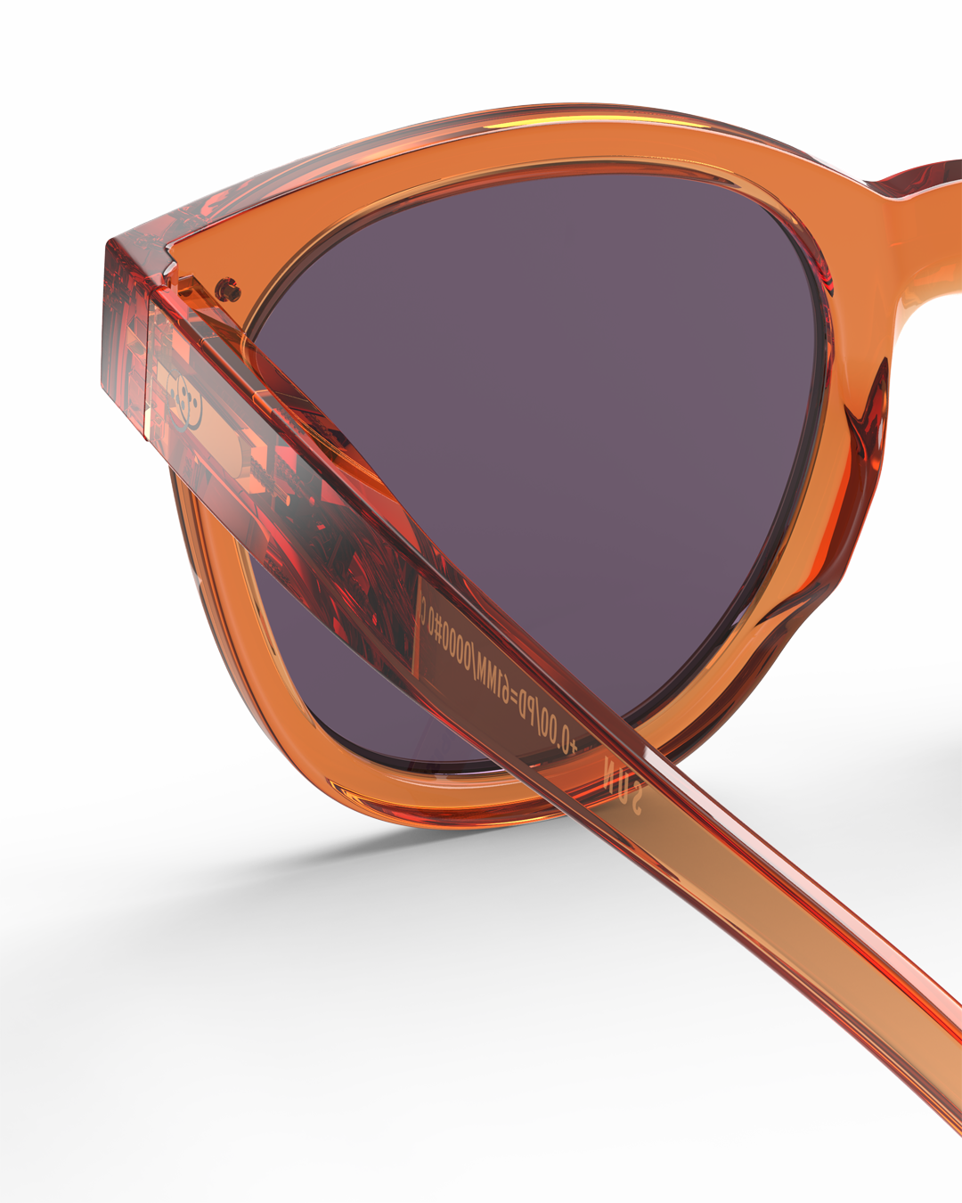 Izipizi Sonnenbrille Stadium Collection Orange Smash Purple Lenses #N