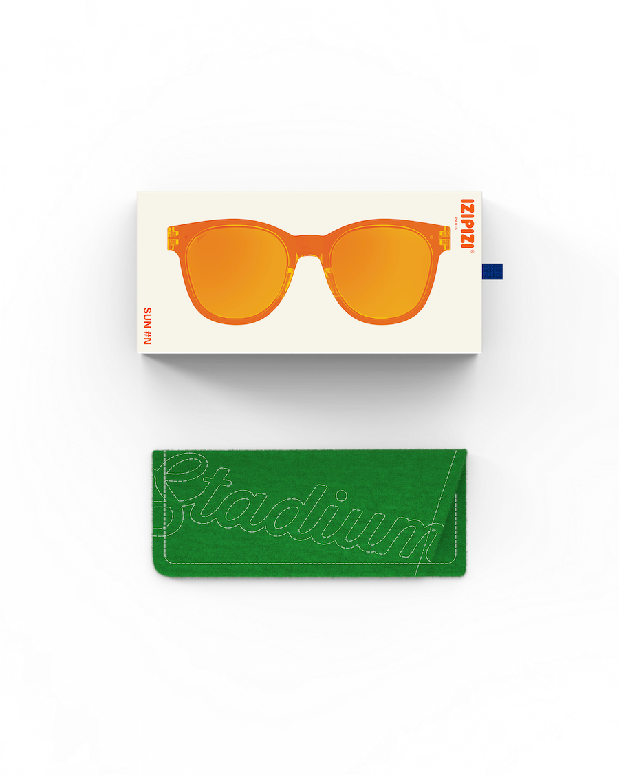 Izipizi Sonnenbrille Stadium Collection Orange Smash Purple Lenses #N
