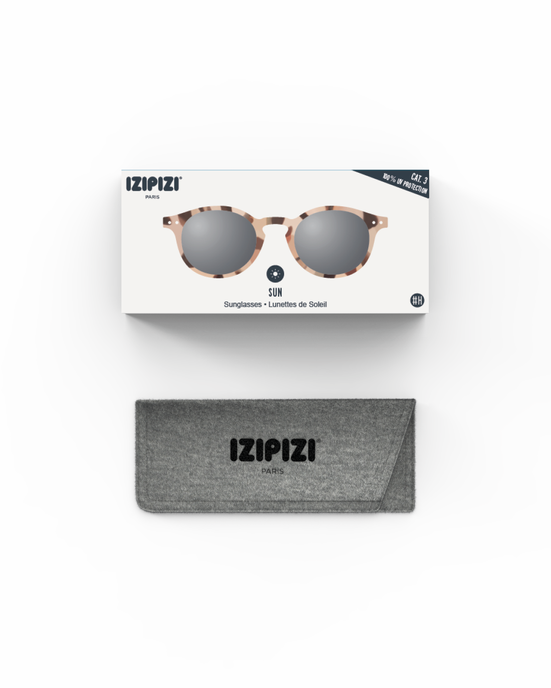Izipizi Sonnenbrille Young Adult 11 - 16 Jahre Light Tortoise Grey Lenses #h