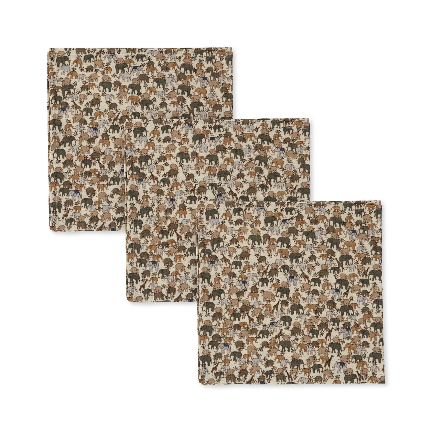 Konges Sløjd 3er Pack Musselintücher Safari