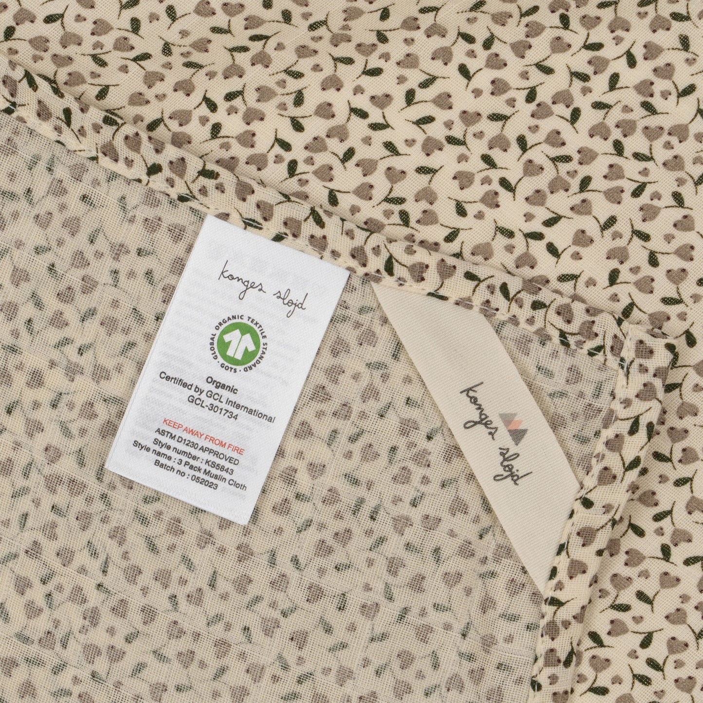 Konges Sløjd 3er Pack Musselintücher Milk Tank