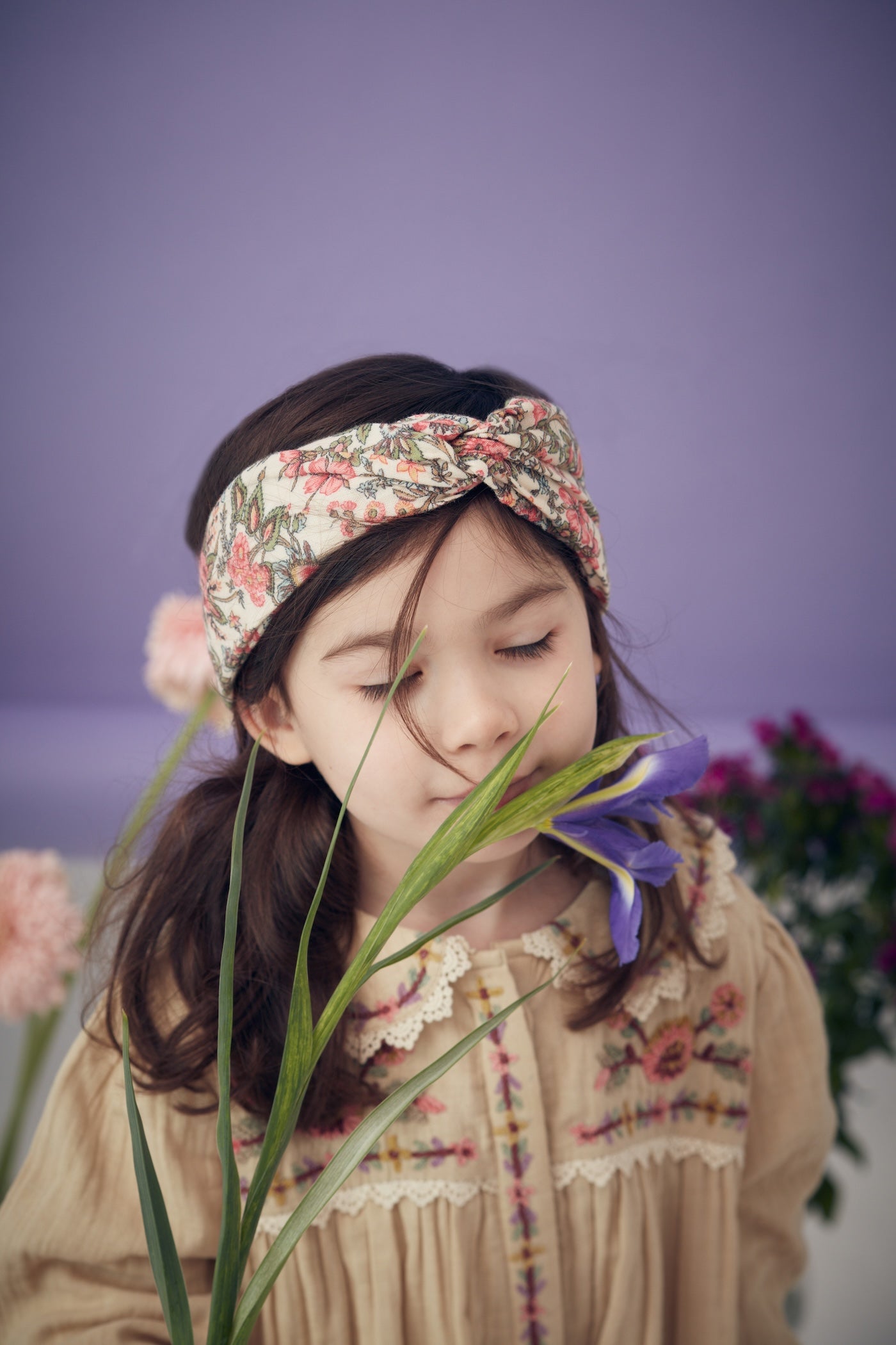 Louise Misha Headband Julie Ivory Ench Fields