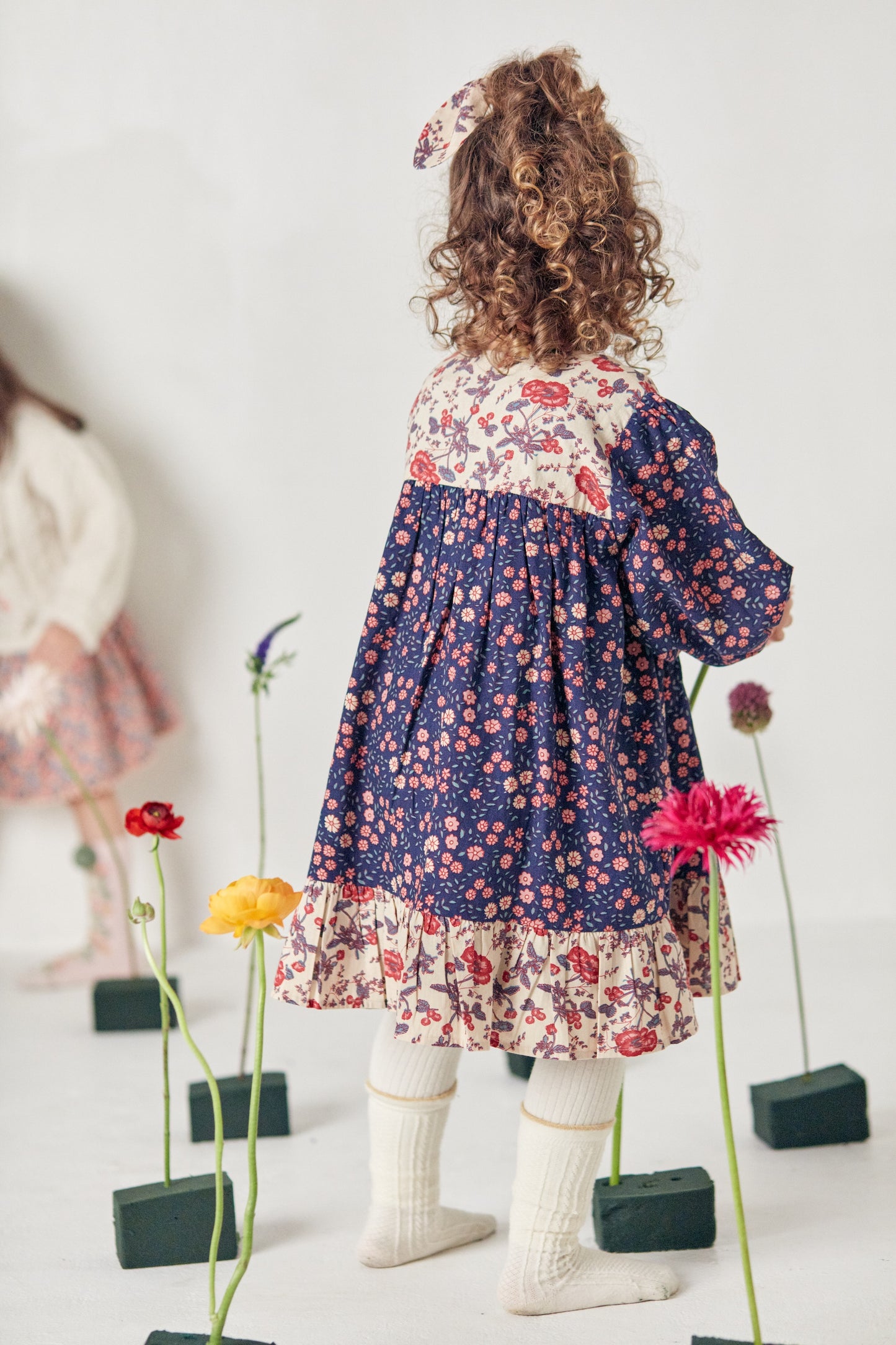 Louise Misha Kleid Massilia Midstargar Cream Pop