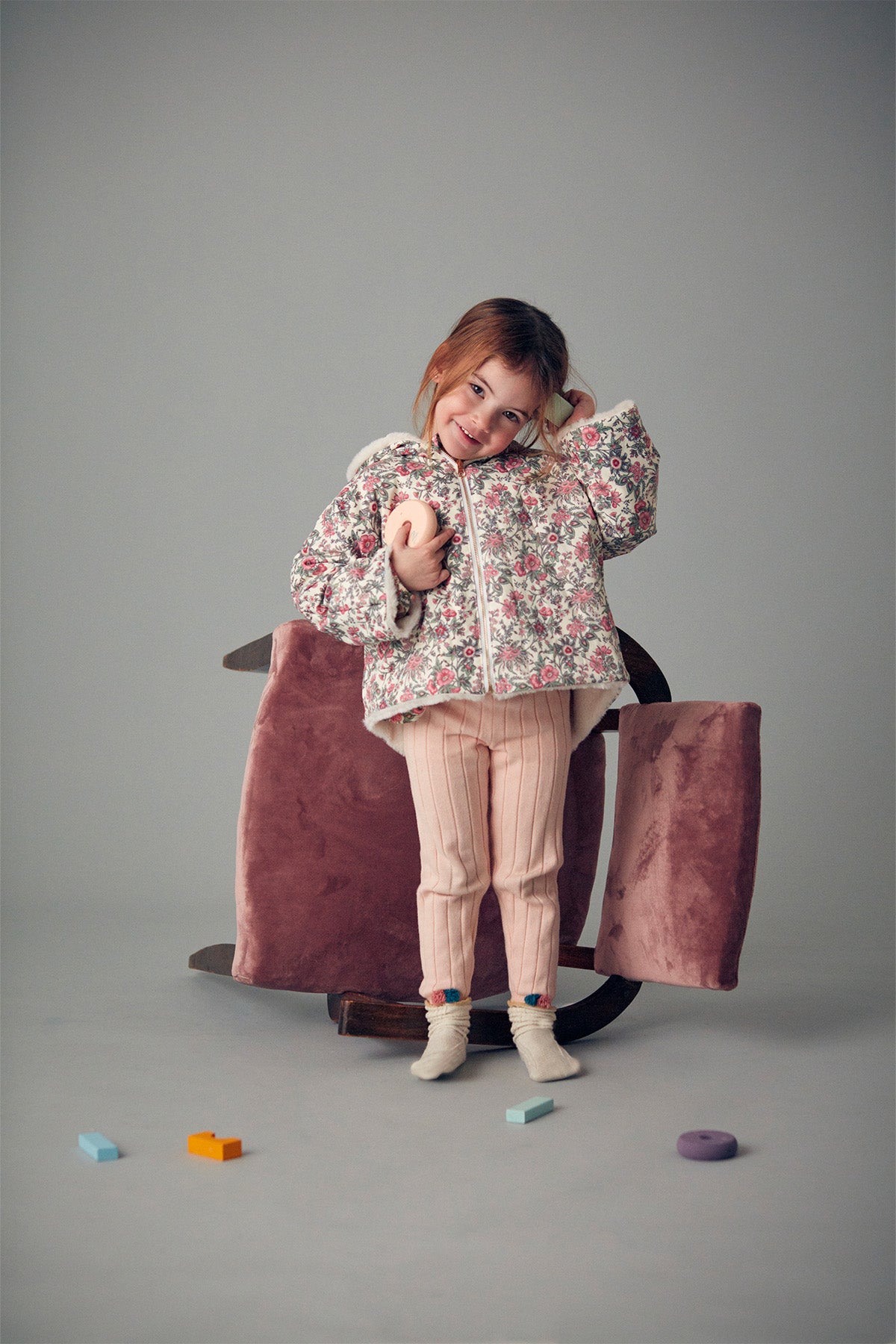 Louise Misha reversibler Mantel Ivory Ench Fields
