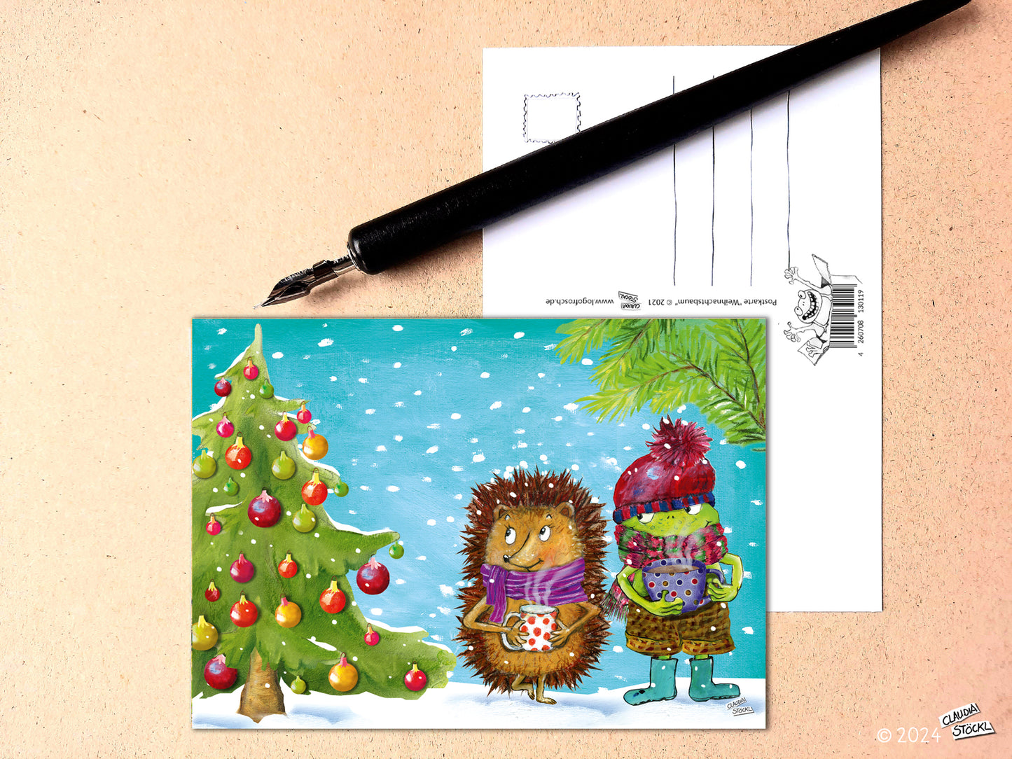 Postkarte Weihnachtsbaum