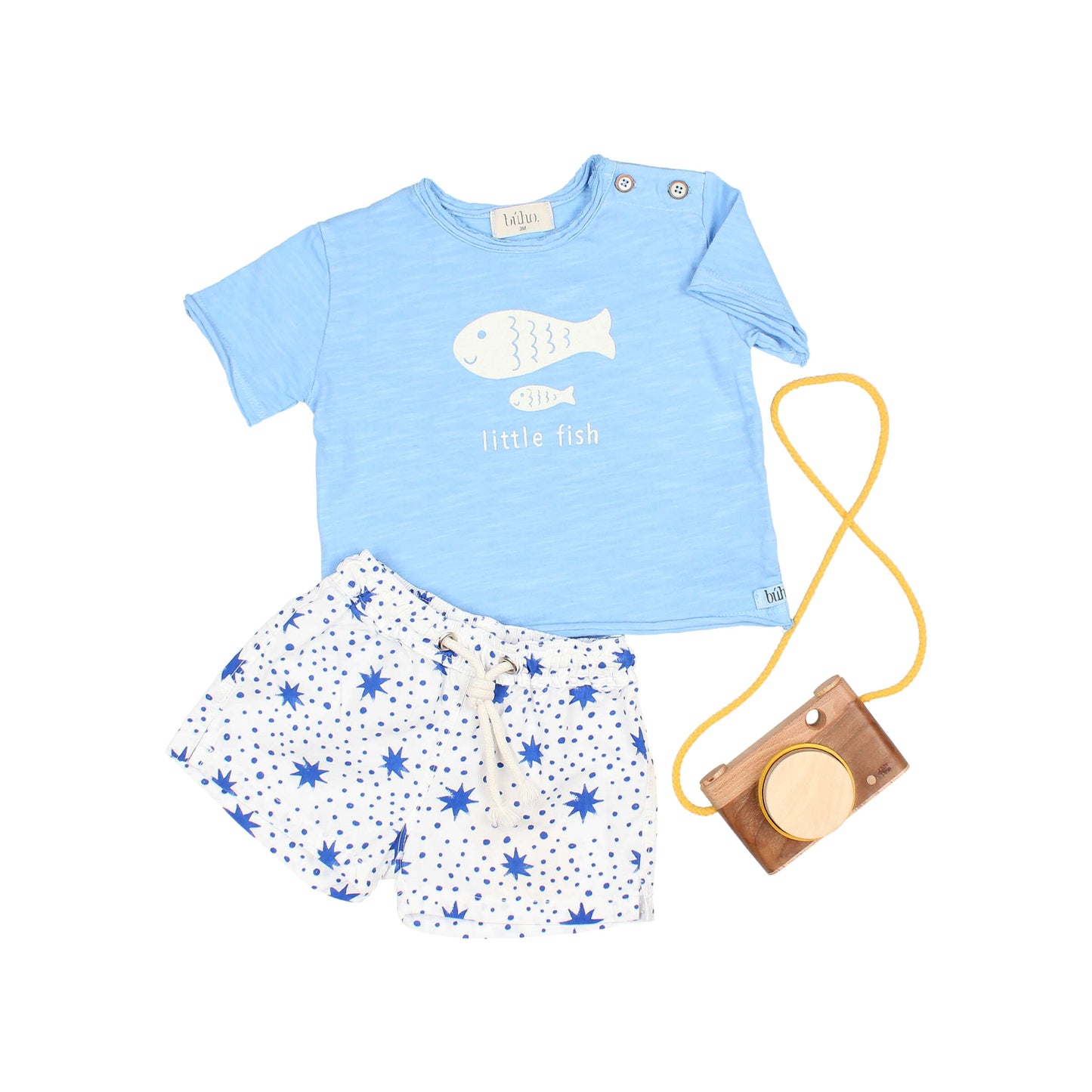 Búho BCN BB Little Fish T-Shirt Provence Blue
