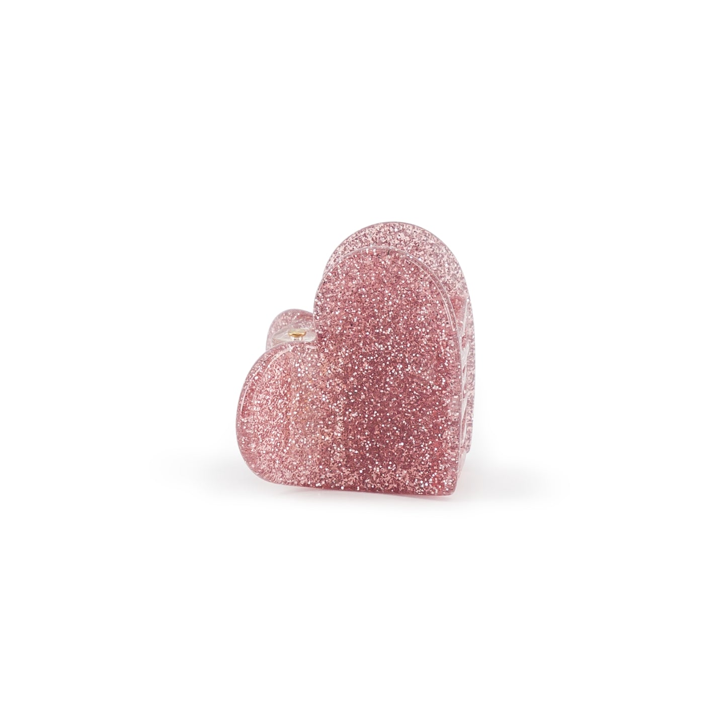 Luciole Mini Haarklammer Pink Glitter Heart