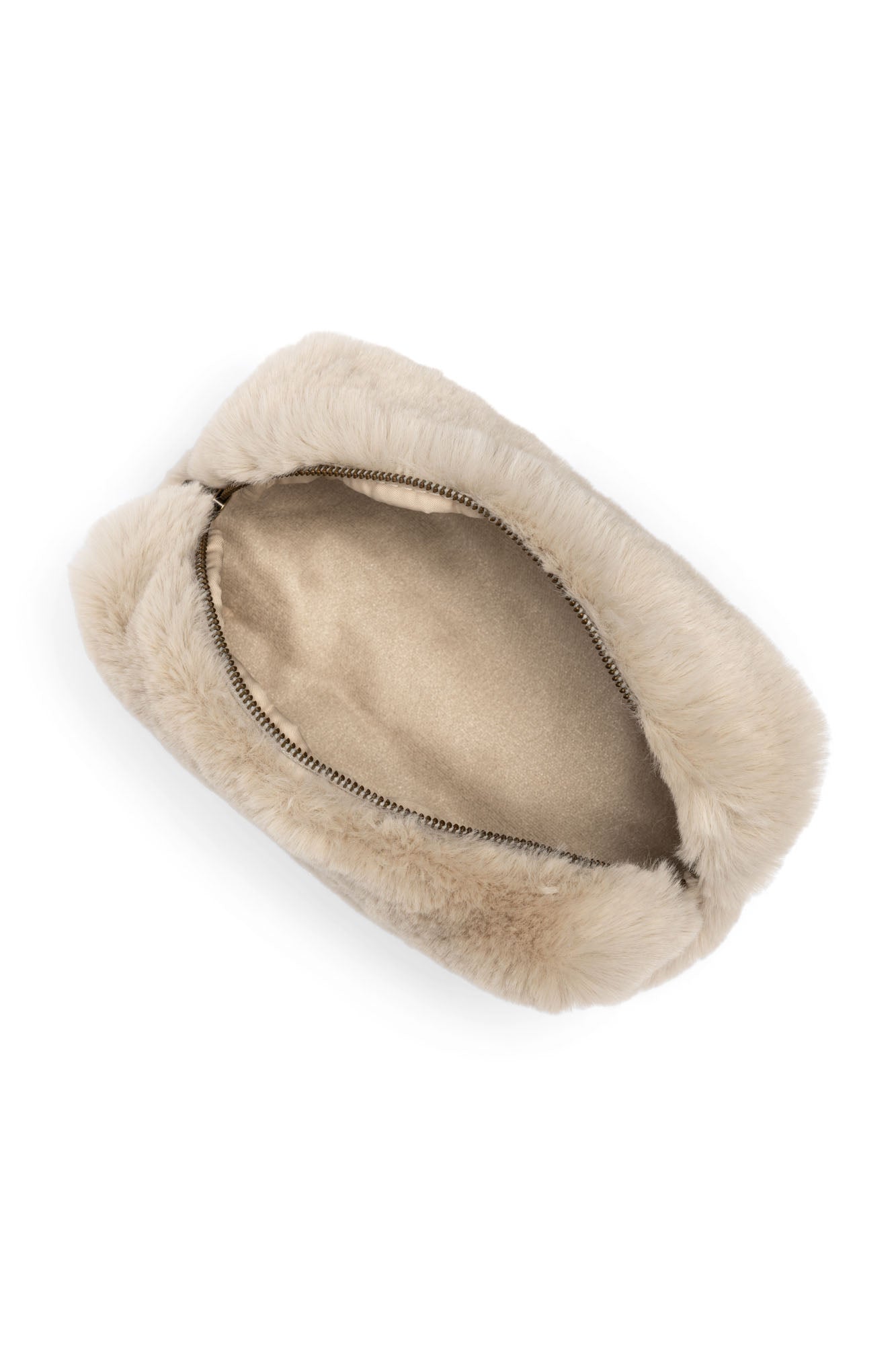 Studio Noos Neutral Faux Fur Pouch