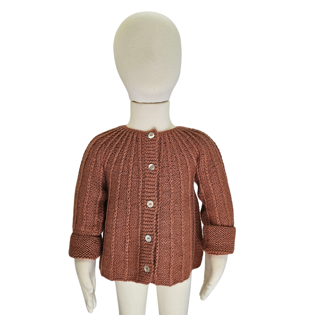 Millésime Baby Philippa Cardigan Terracotta