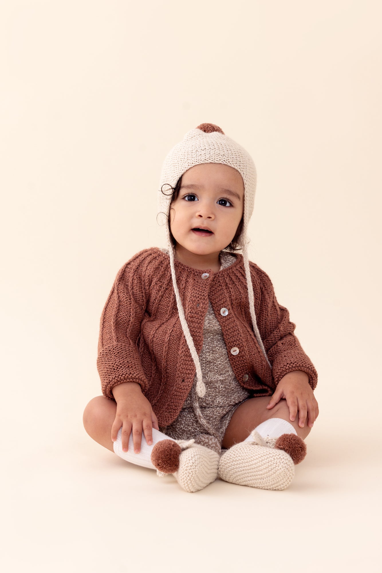 Millésime Baby Philippa Cardigan Terracotta