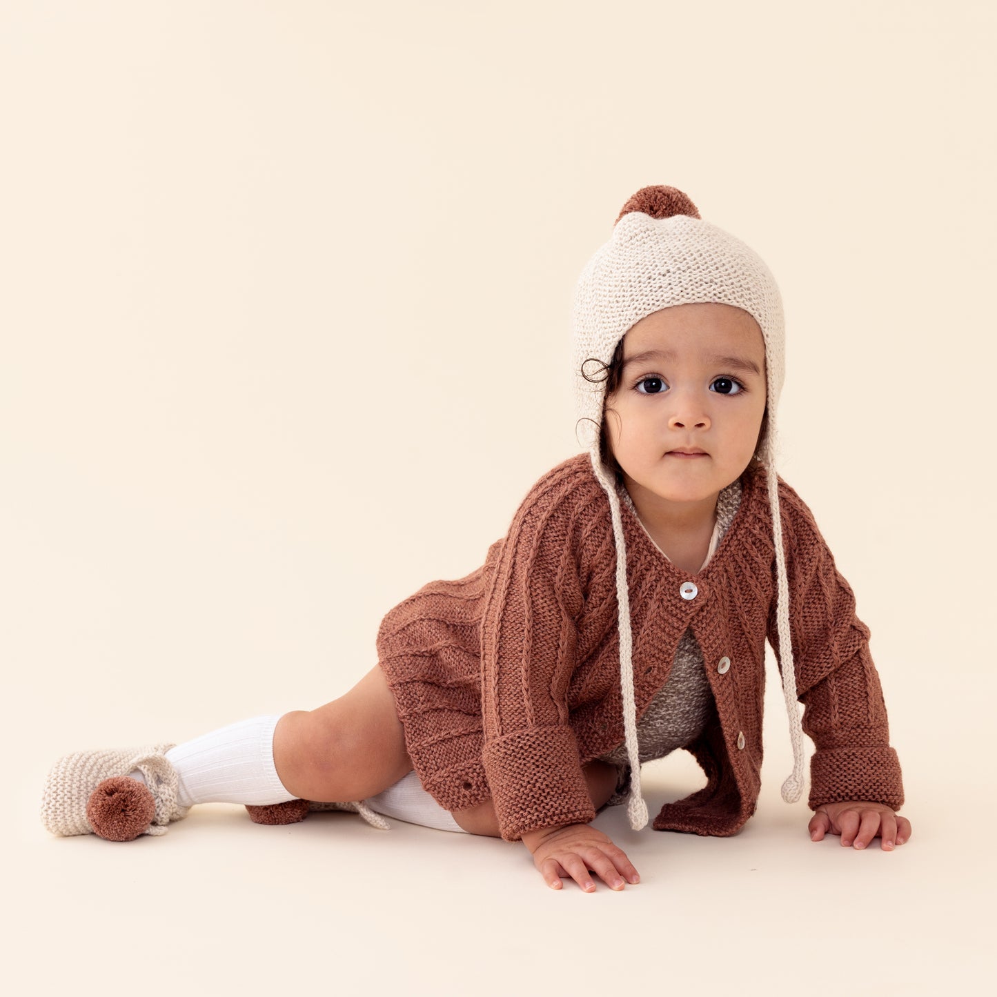 Millésime Baby Philippa Cardigan Terracotta