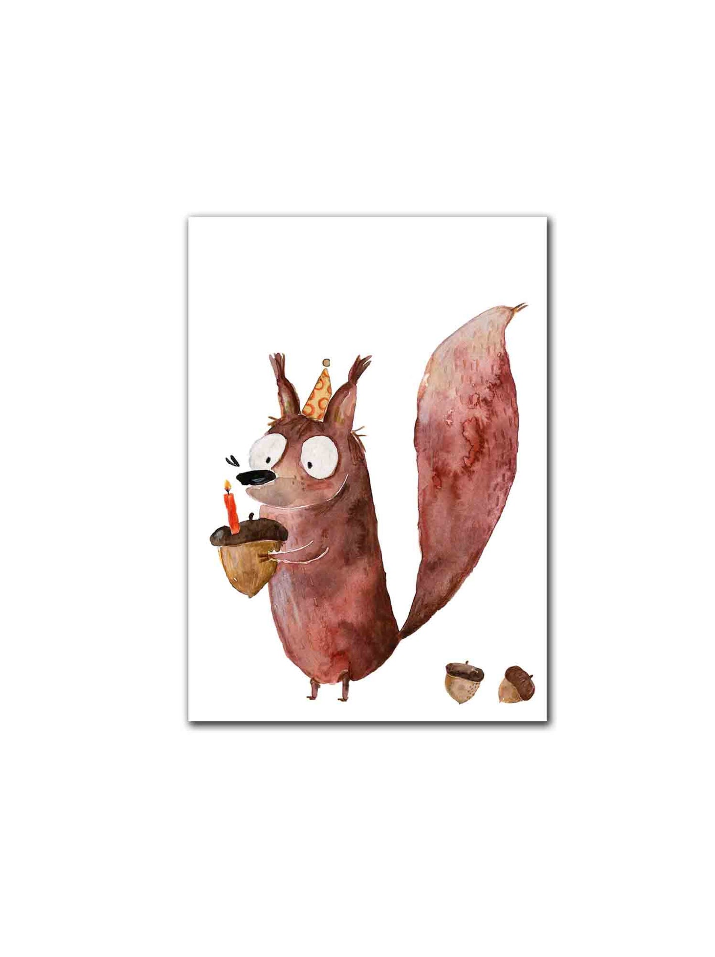 Halfbird Postkarte Eichhörnchen