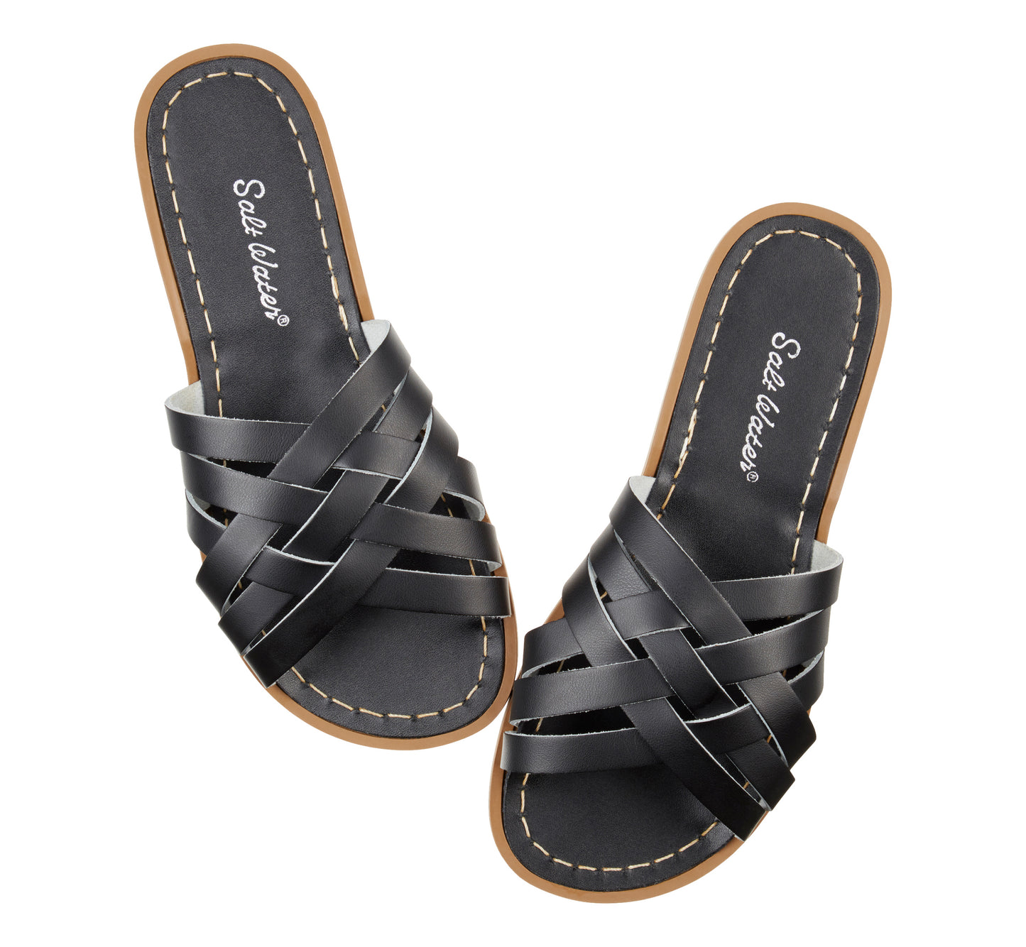 Salt-Water Sandals Retro Slide Black