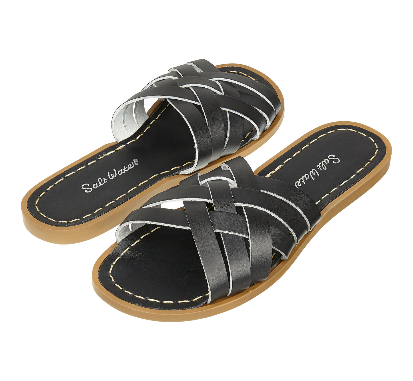 Salt-Water Sandals Retro Slide Black