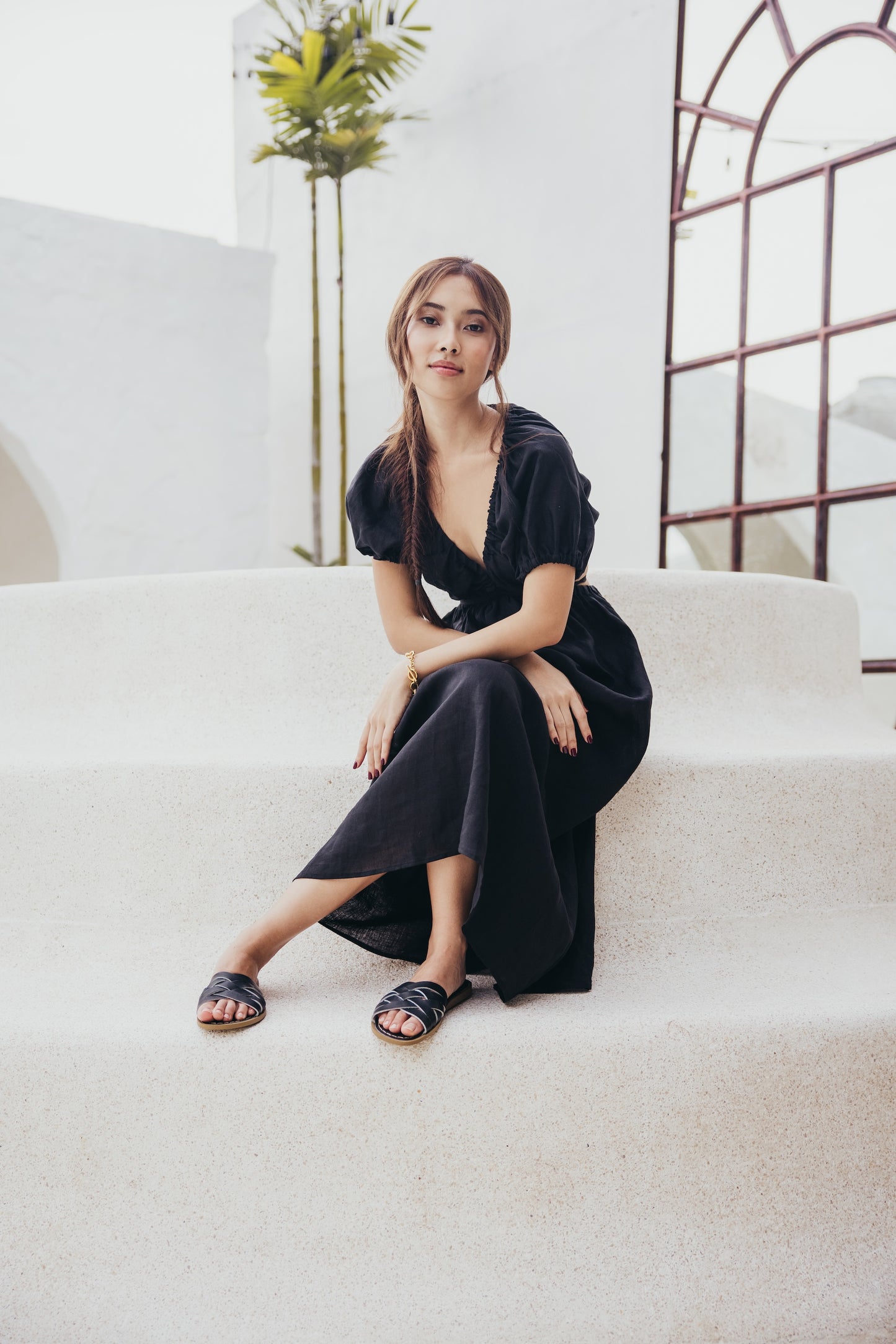 Salt-Water Sandals Retro Slide Black