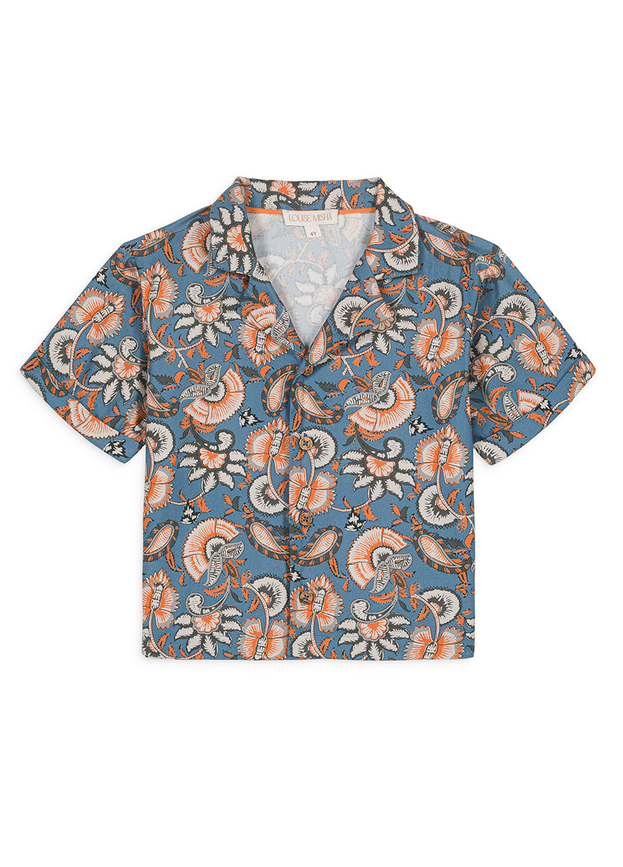 Louise Misha Shirt Alov Steel Dolce Flowers