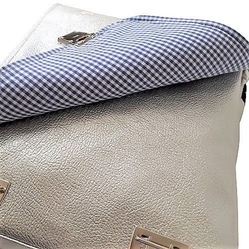 Medusa Schultasche Disco Silber mit Pastellsternen