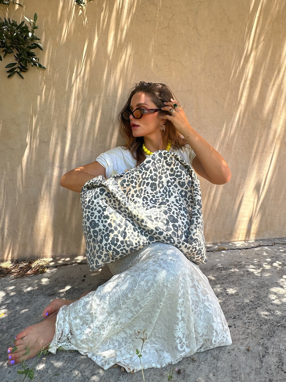 Studio Noos Soft Cotton Leopard Mom Bag