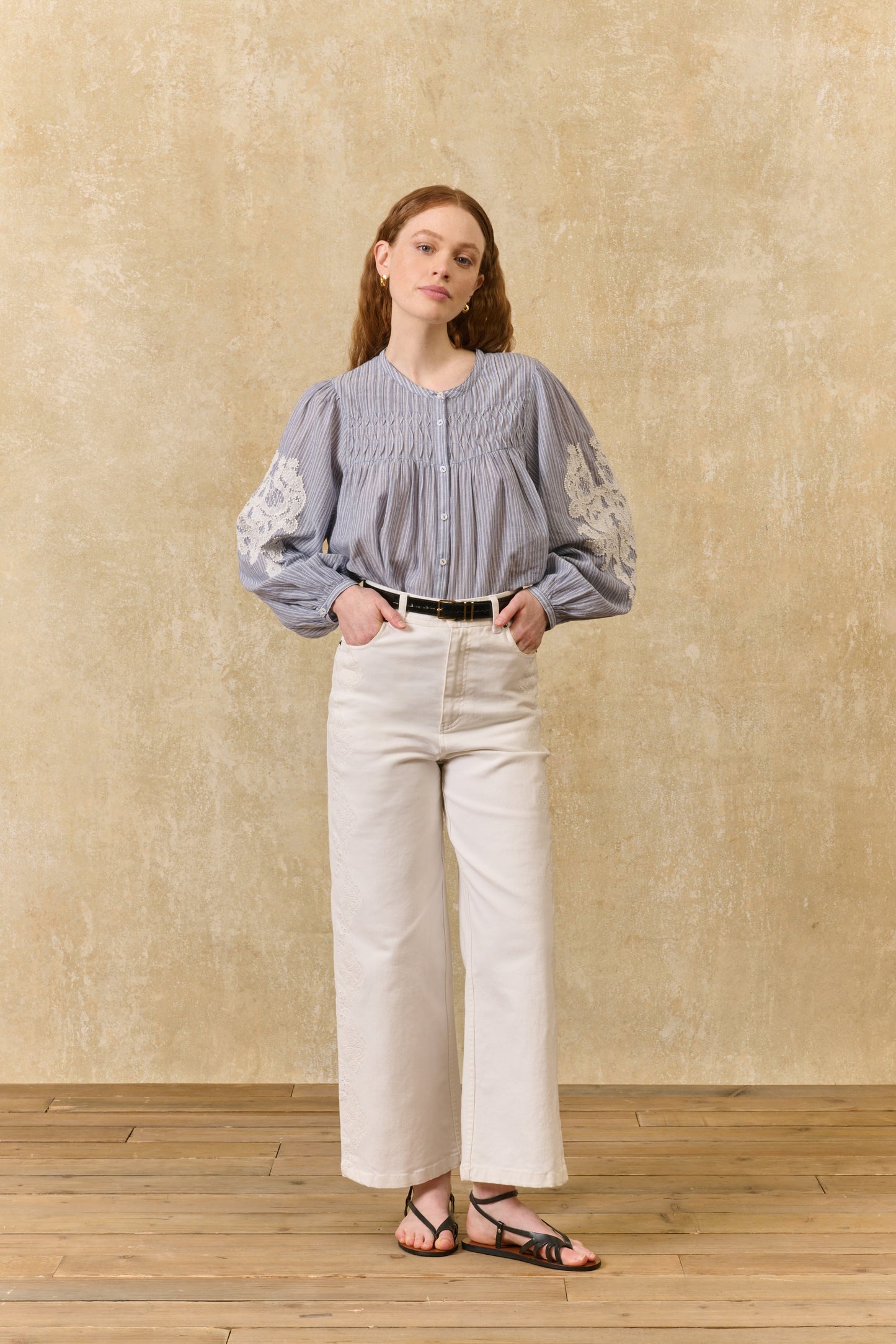 Louise Misha Hose Solange Offwhite