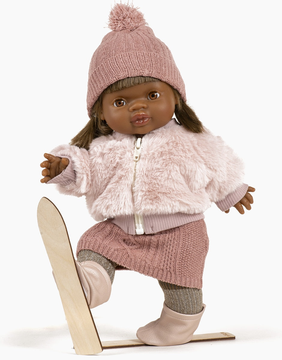 Minikane Puppen Teerosafarbenes Sophia Puppen-Strickset