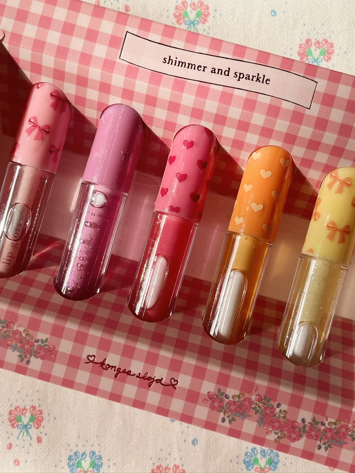 Konges Sløjd Glitter Lipgloss 5Stk