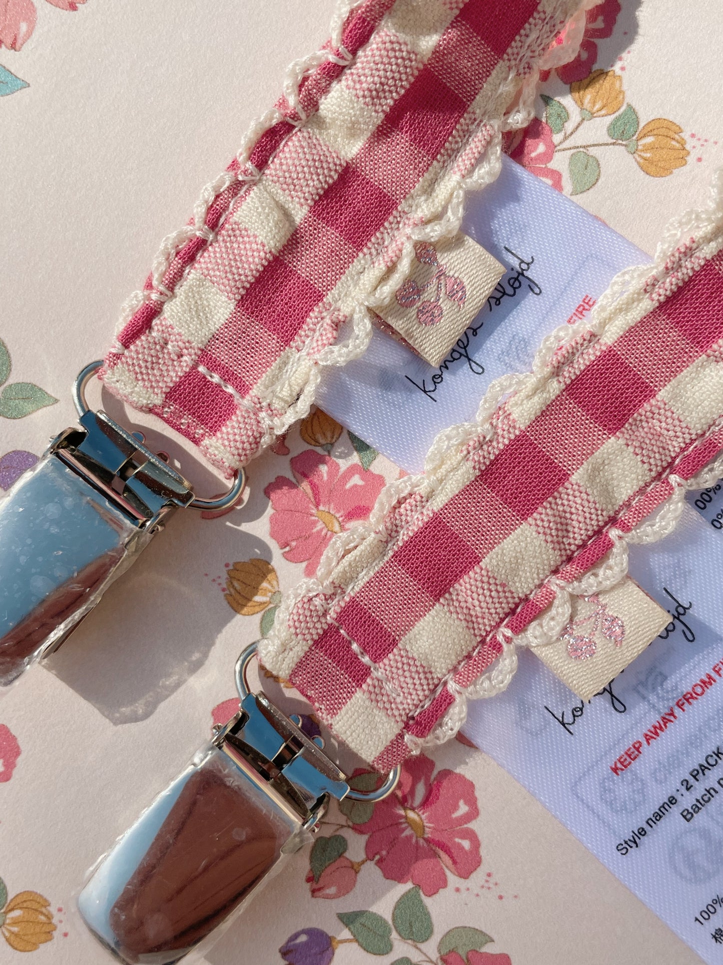 Konges Sløjd Schnullerkette Bubblegum Check