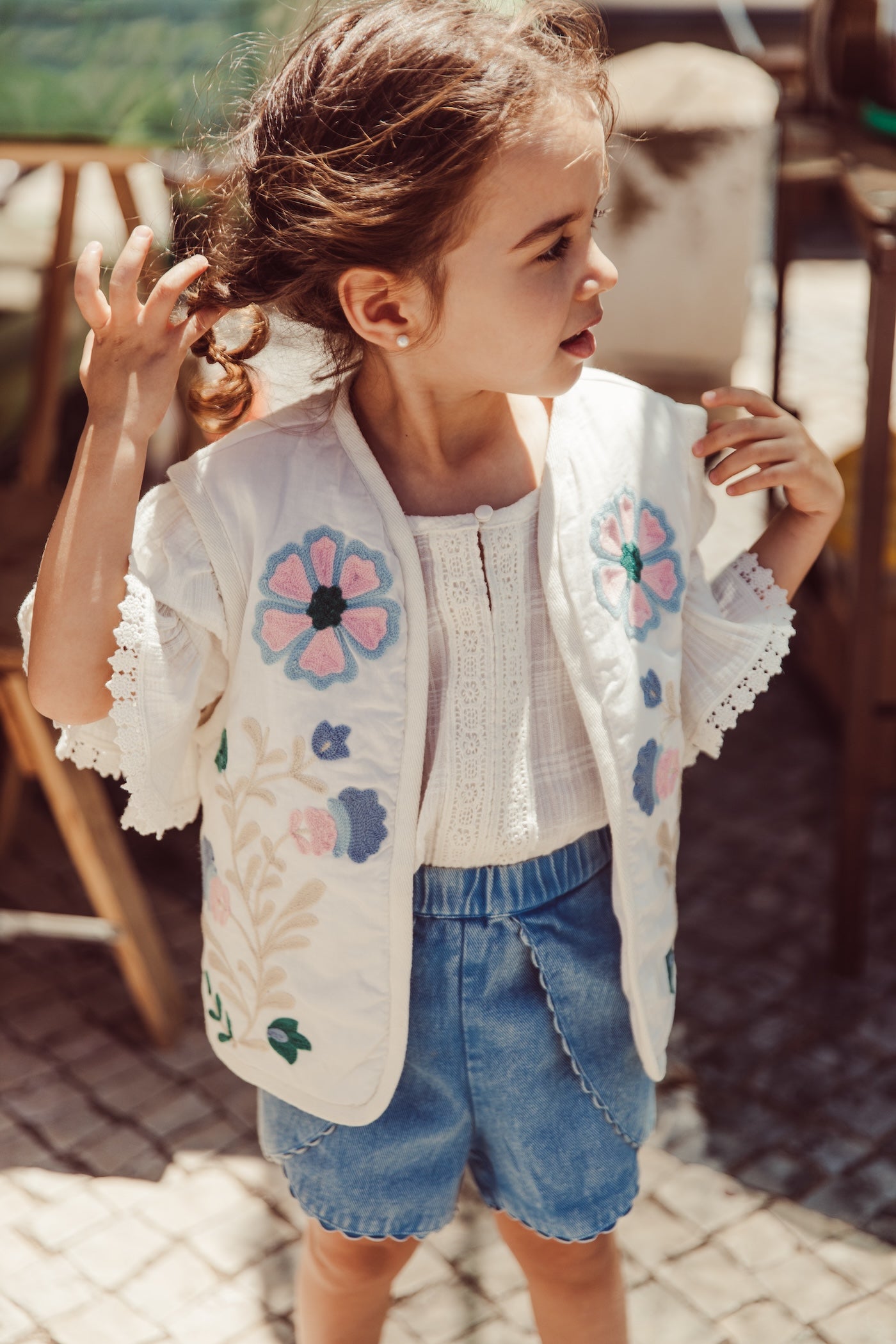 Louise Misha Shorts Asya Stone Blue