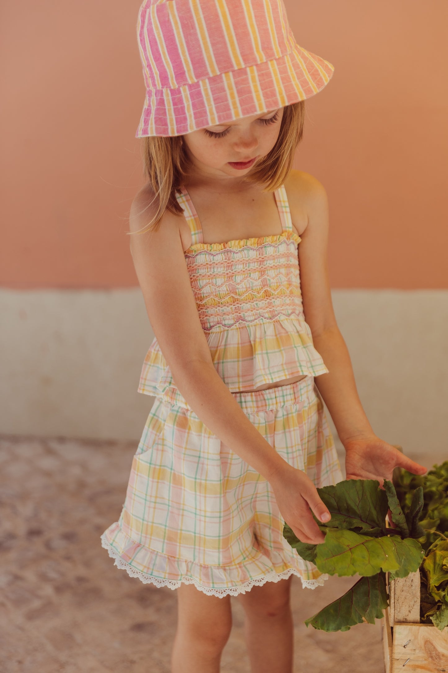 Louise Misha Shorts Vallaloid Yellow Positano Checks