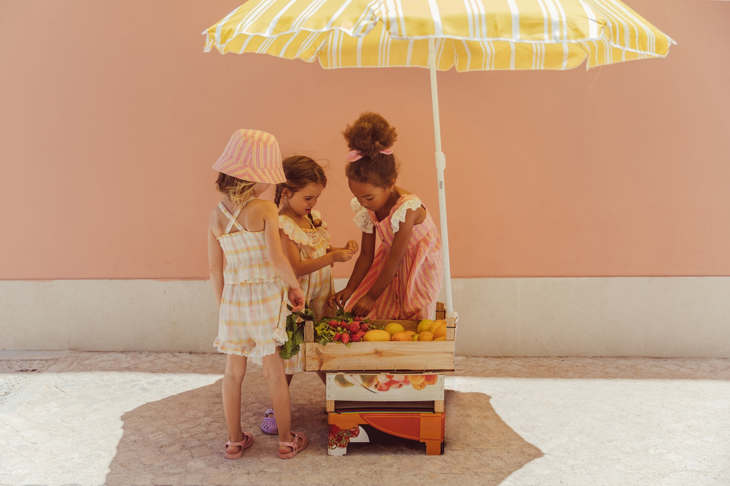 Louise Misha Shorts Vallaloid Yellow Positano Checks
