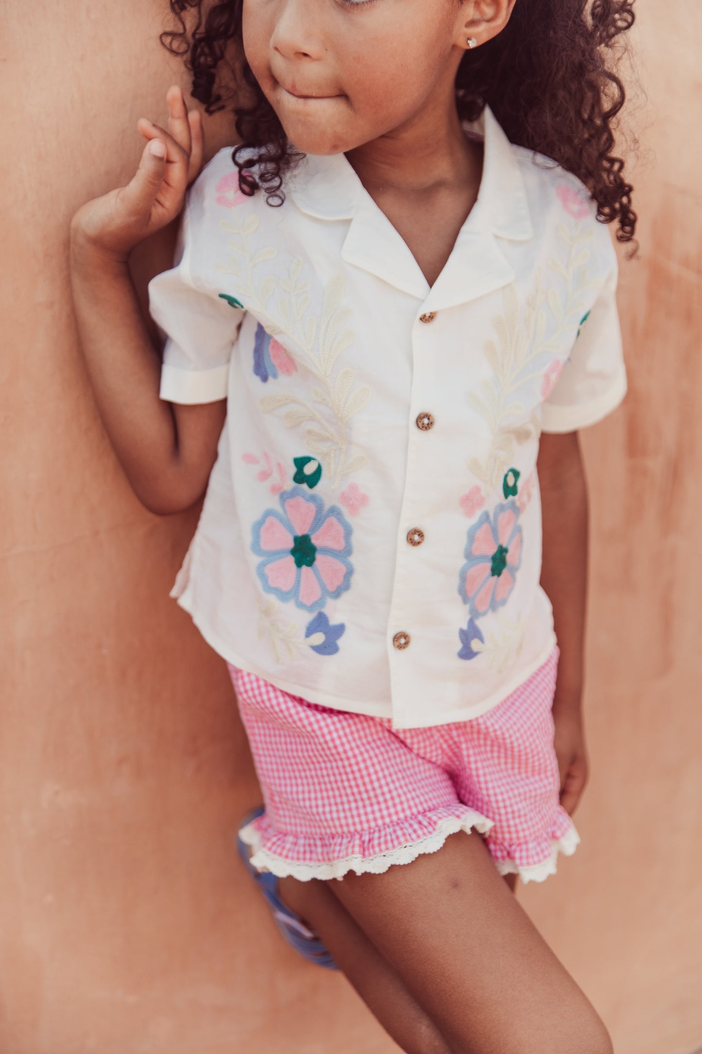 Louise Misha Shorts Vallaloid Pink Fragola Vichy