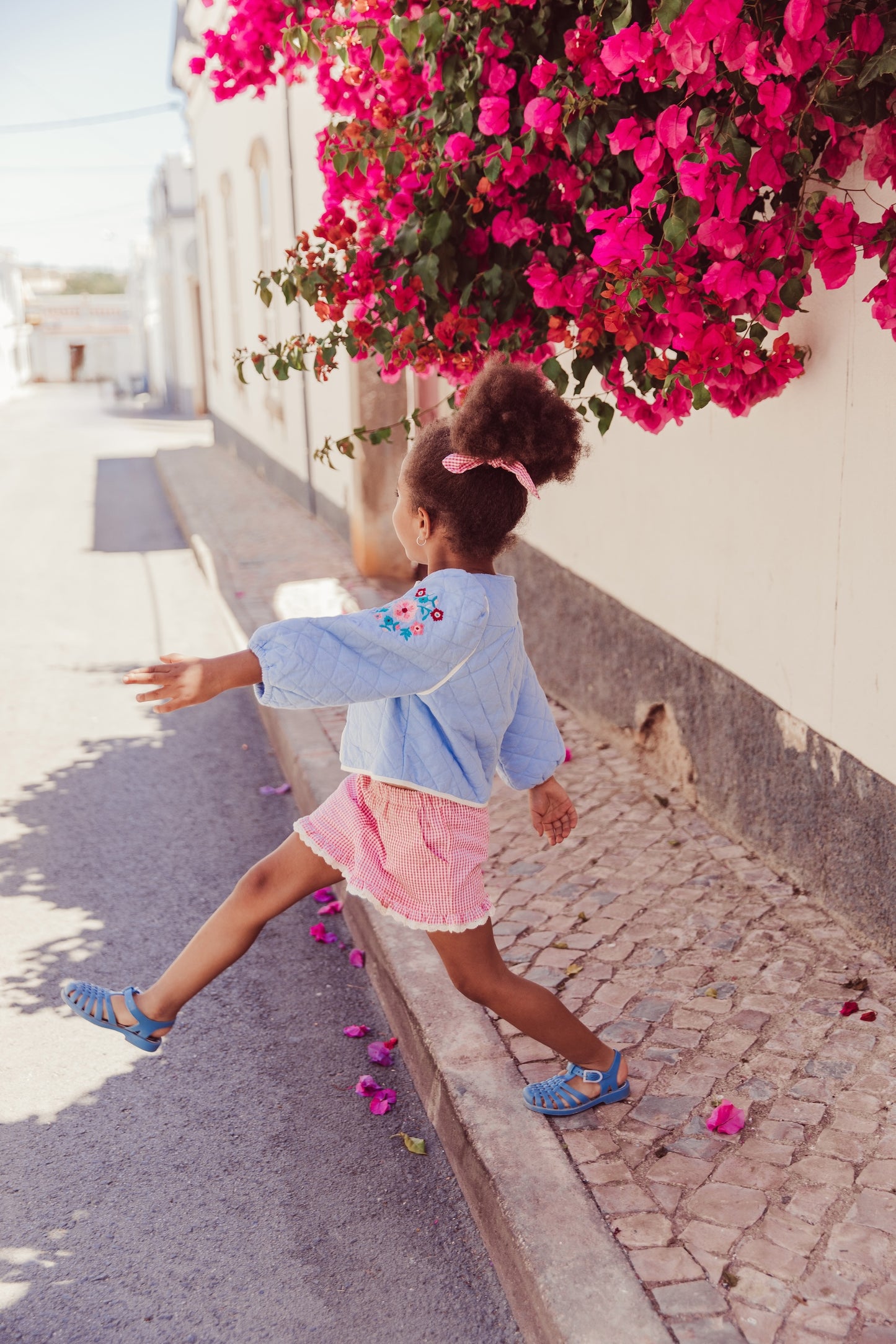 Louise Misha Shorts Vallaloid Pink Fragola Vichy