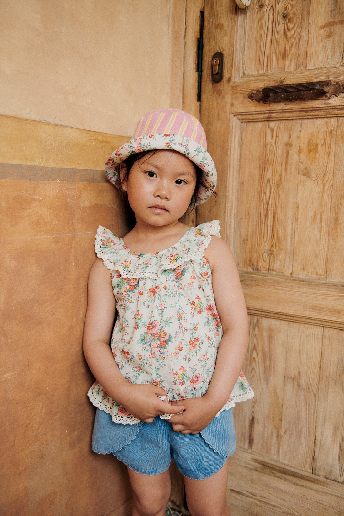 Louise Misha Bluse Zélie Cream Rosa Festa