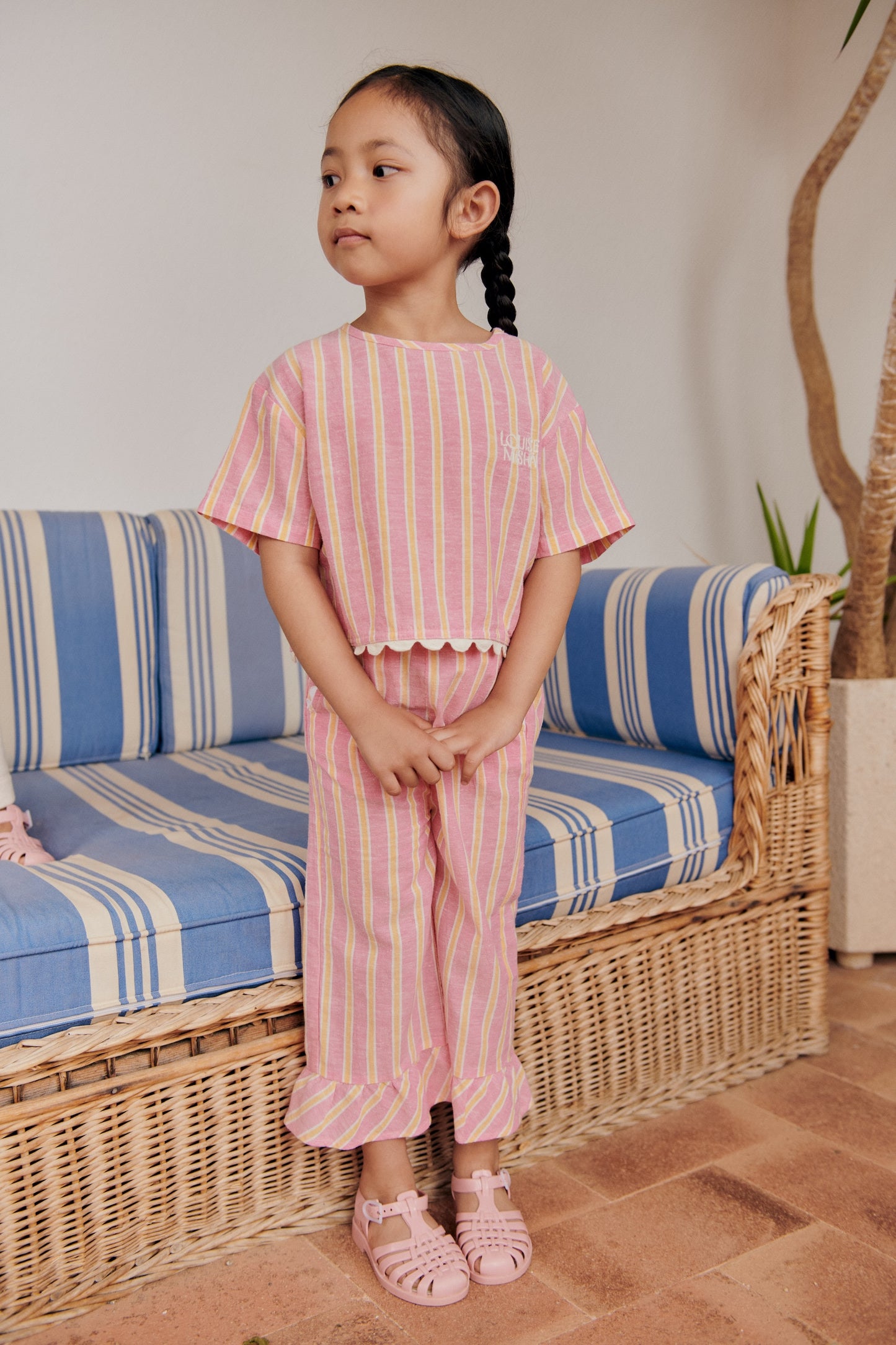 Louise Misha Hose Loukie Pink Gelato Stripes