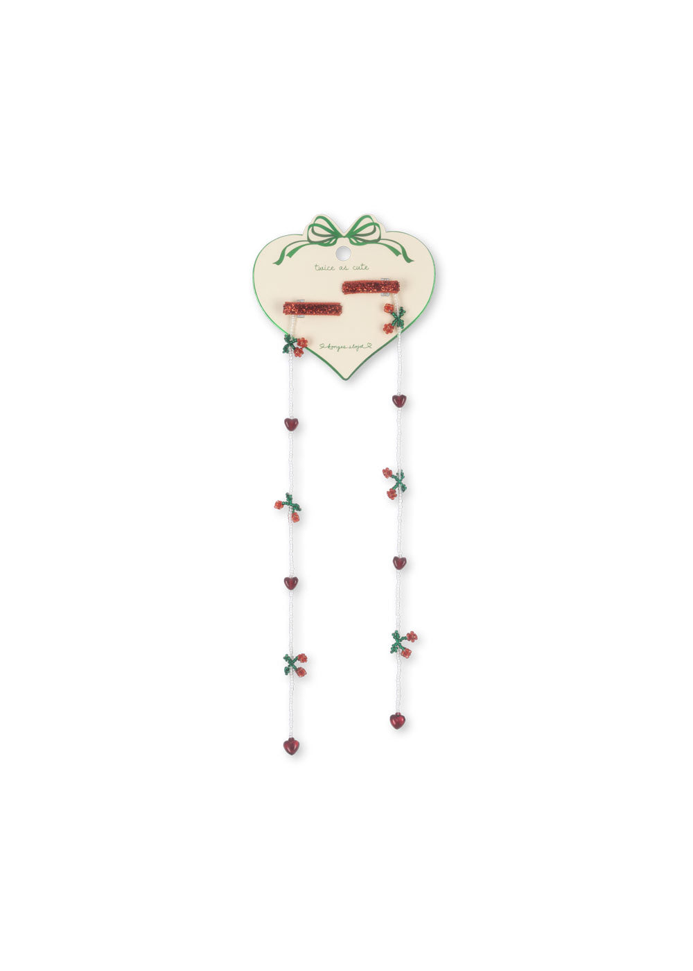 Konges Sløjd Pearly Tassel Hairclip Cherry